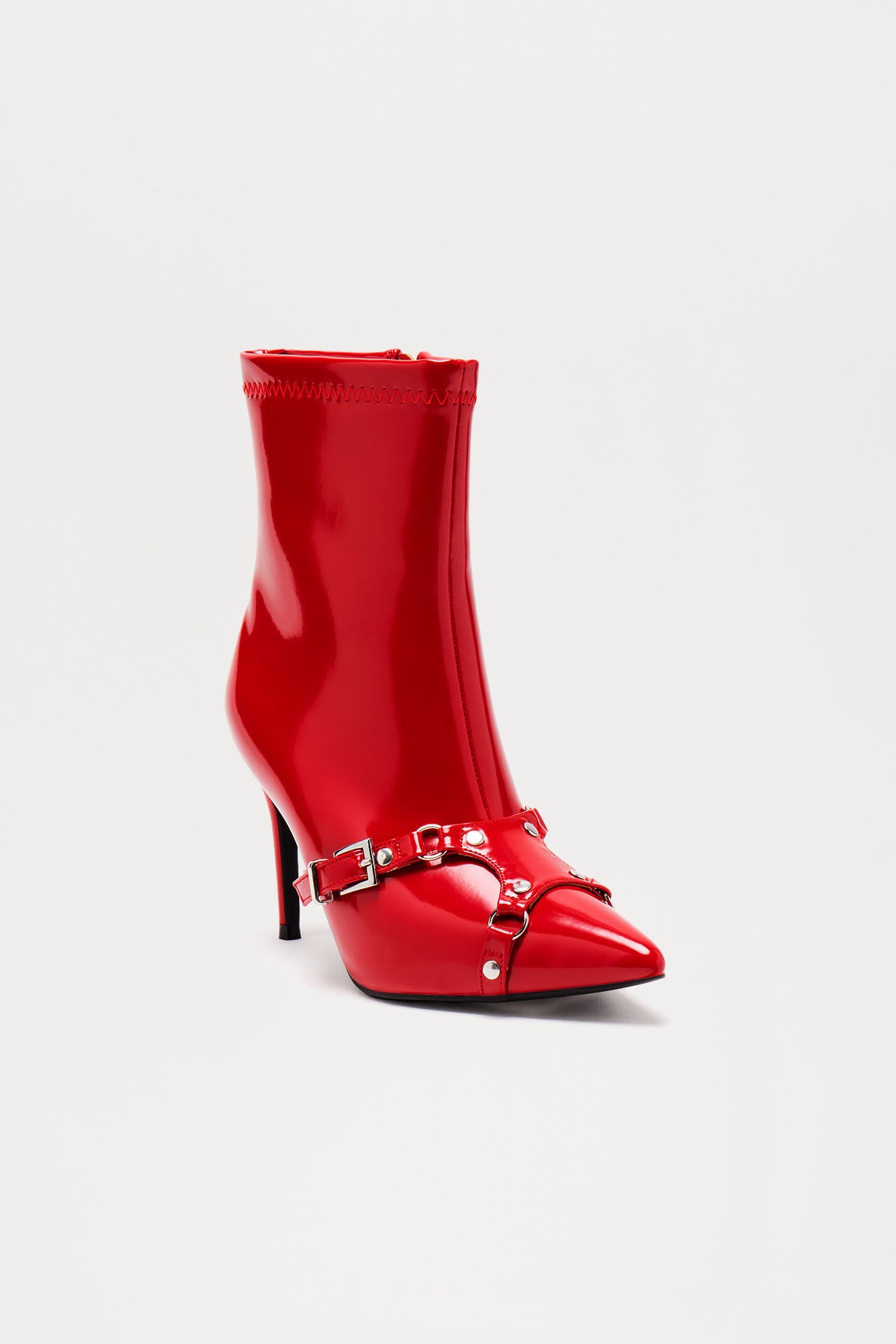 Alaina Booties - Red - Image 3