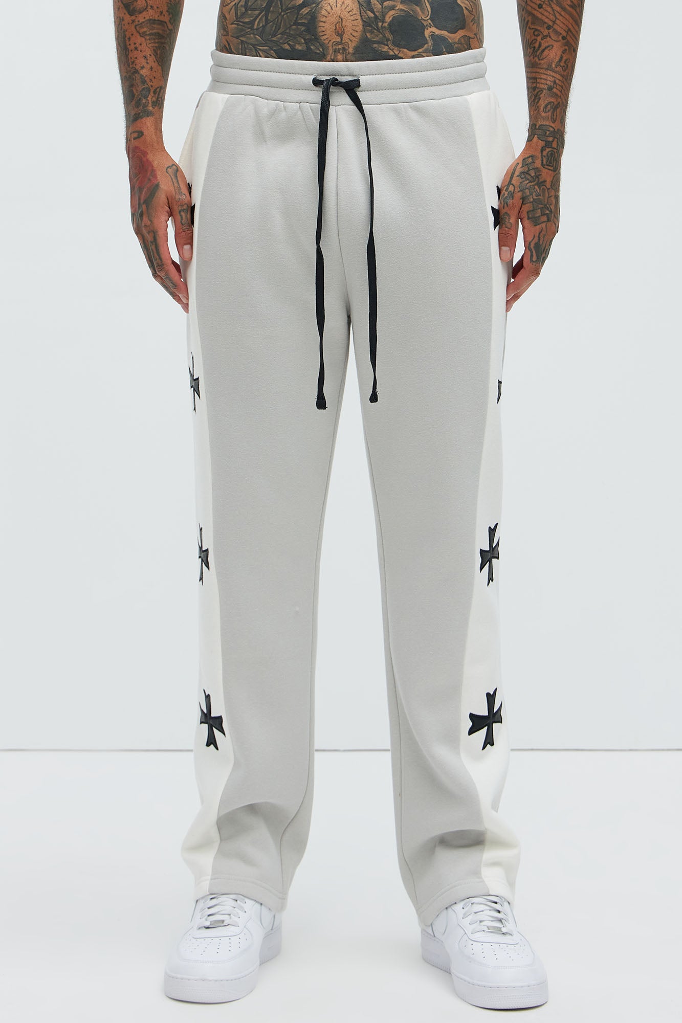 Desmond Straight Sweatpants - Grey/combo - Image 4