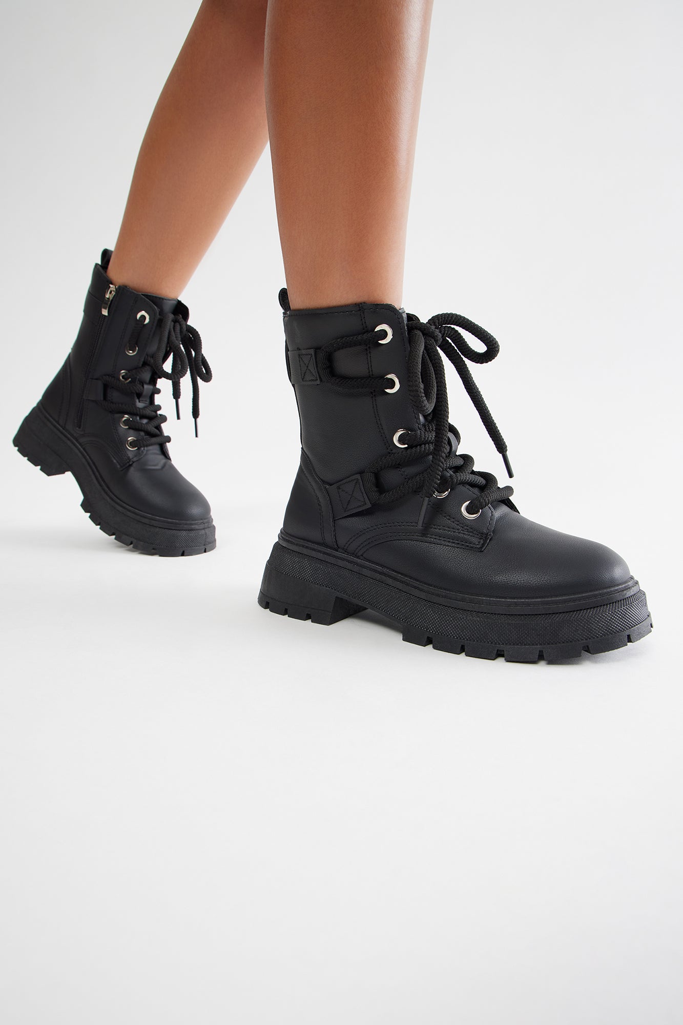Canon Combat Boots - Black - Image 4