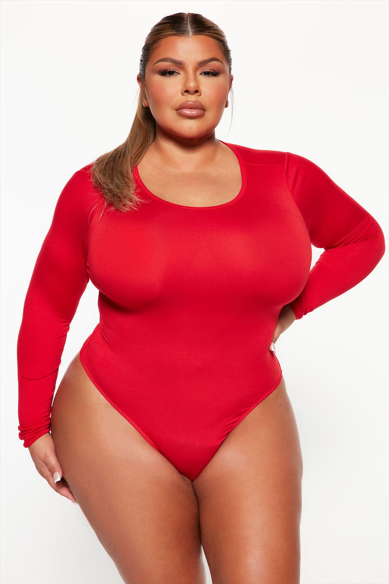 Don't Be Basic Bodysuit - Red - Image 5