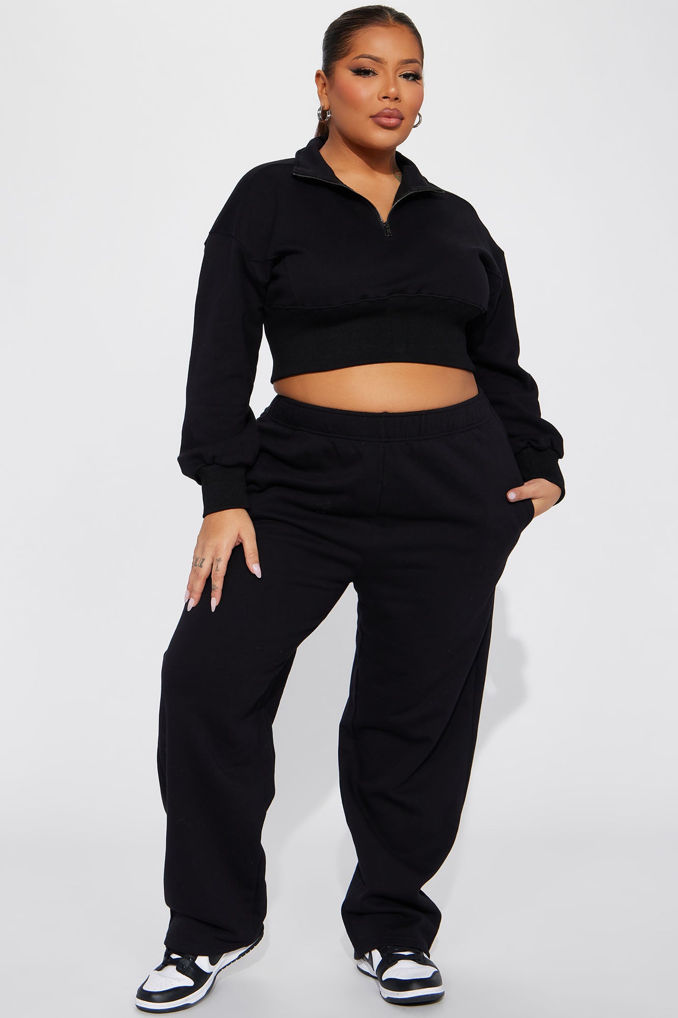 Its Always Casual Pant Set - Black - Image 4