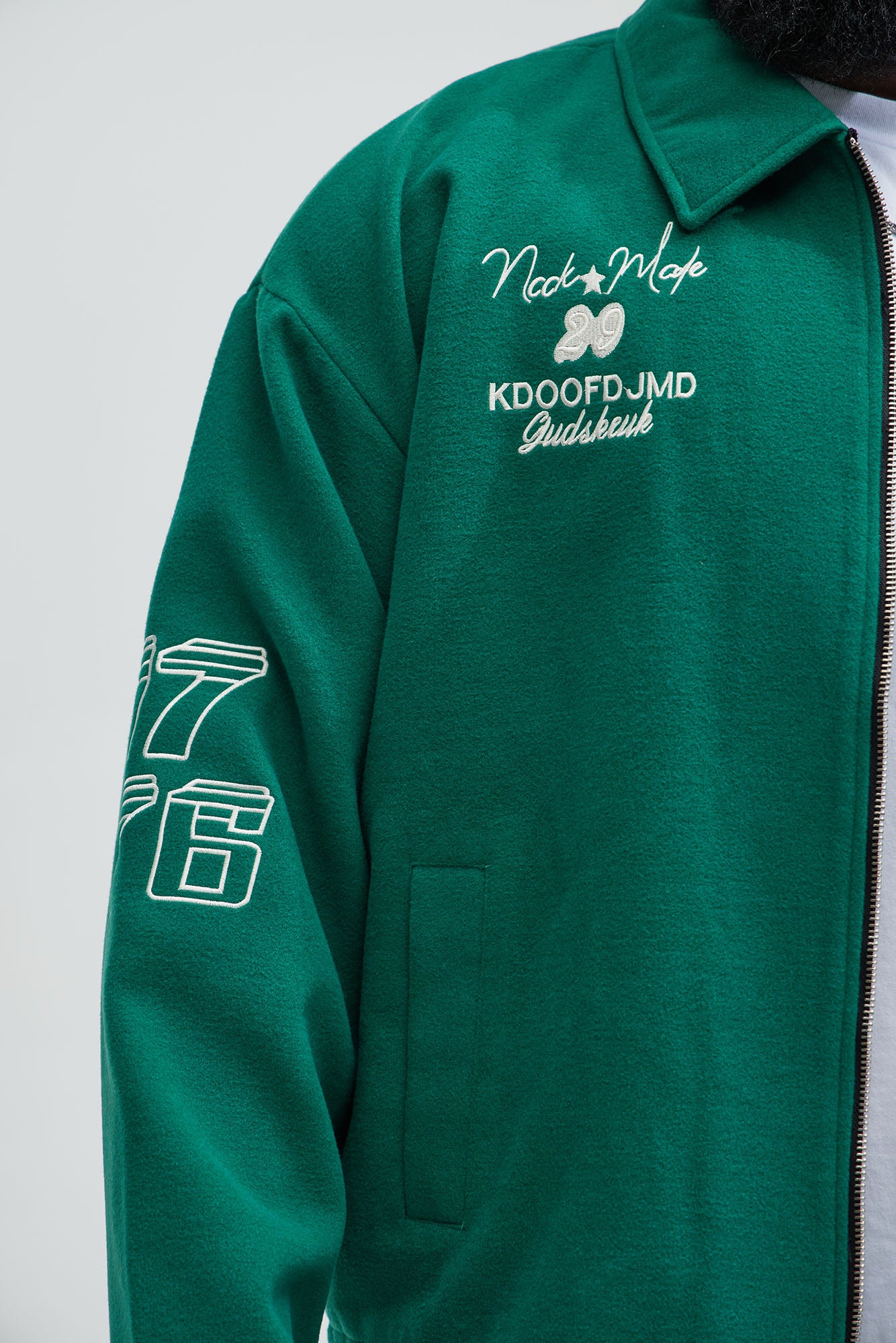 Independence Varsity Jacket - Kelly Green - Image 9