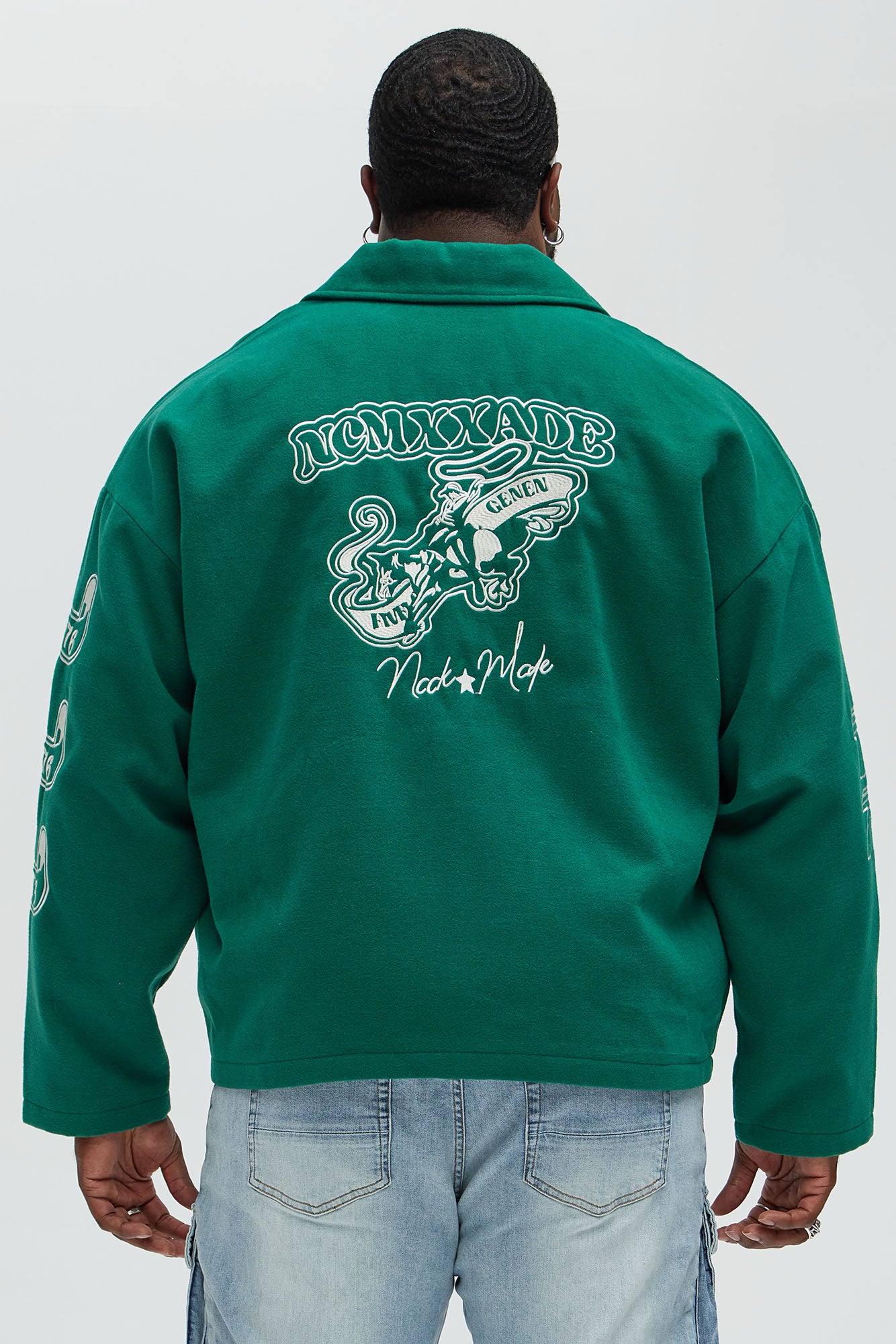 Independence Varsity Jacket - Kelly Green - Image 10