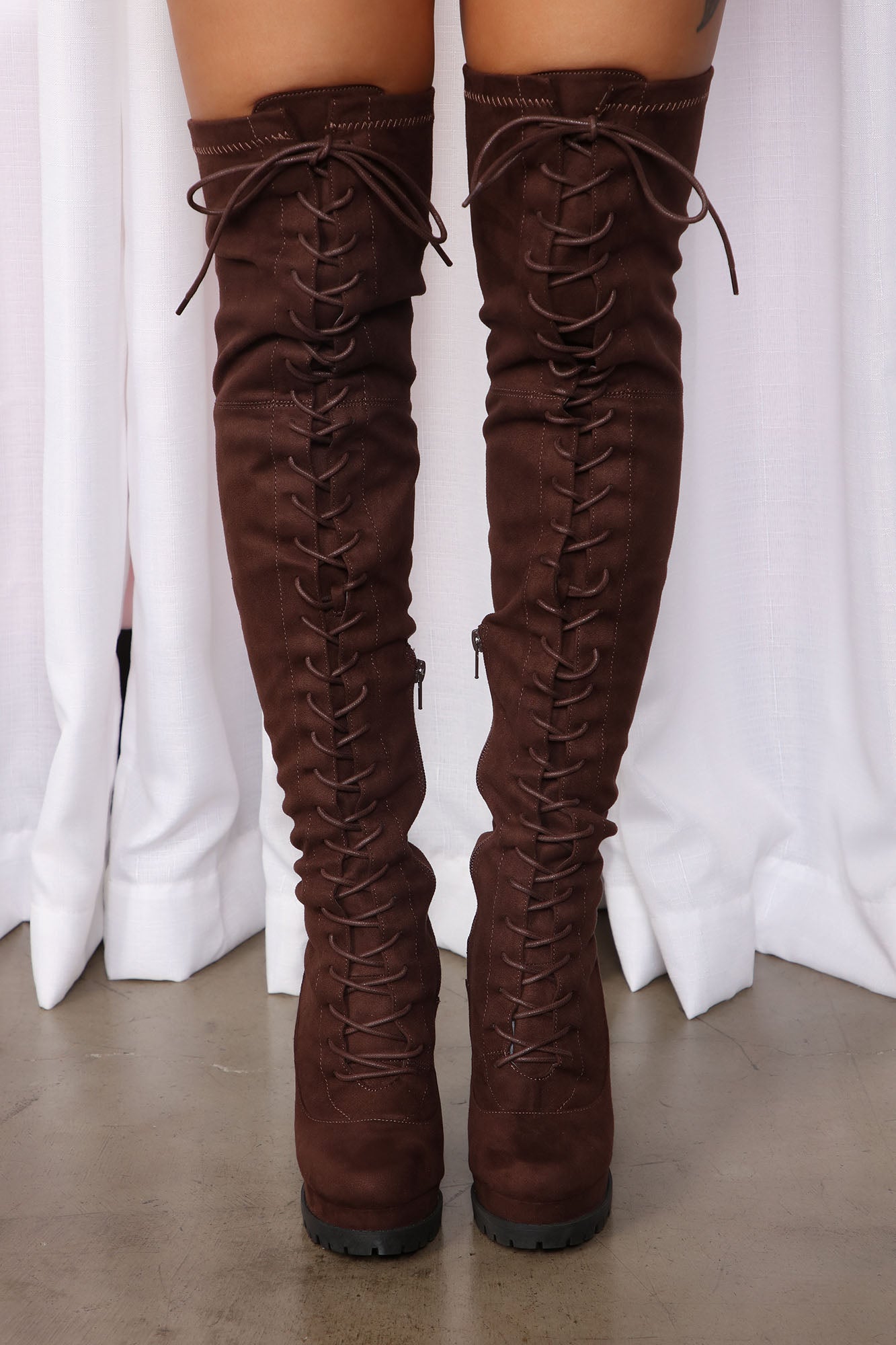 Ready Set Go Heeled Boots - Chocolate - Image 3