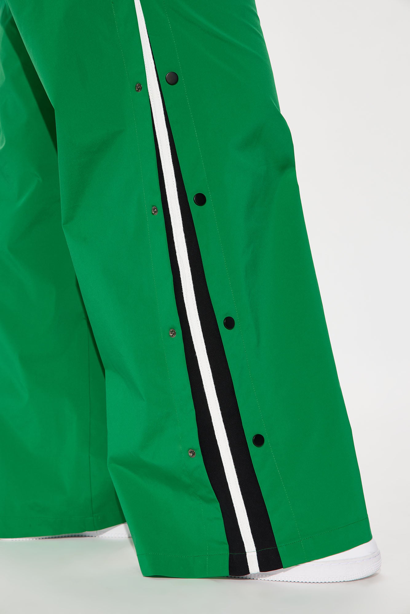 Jennie Snap Button Track Pant - Green/combo - Image 6