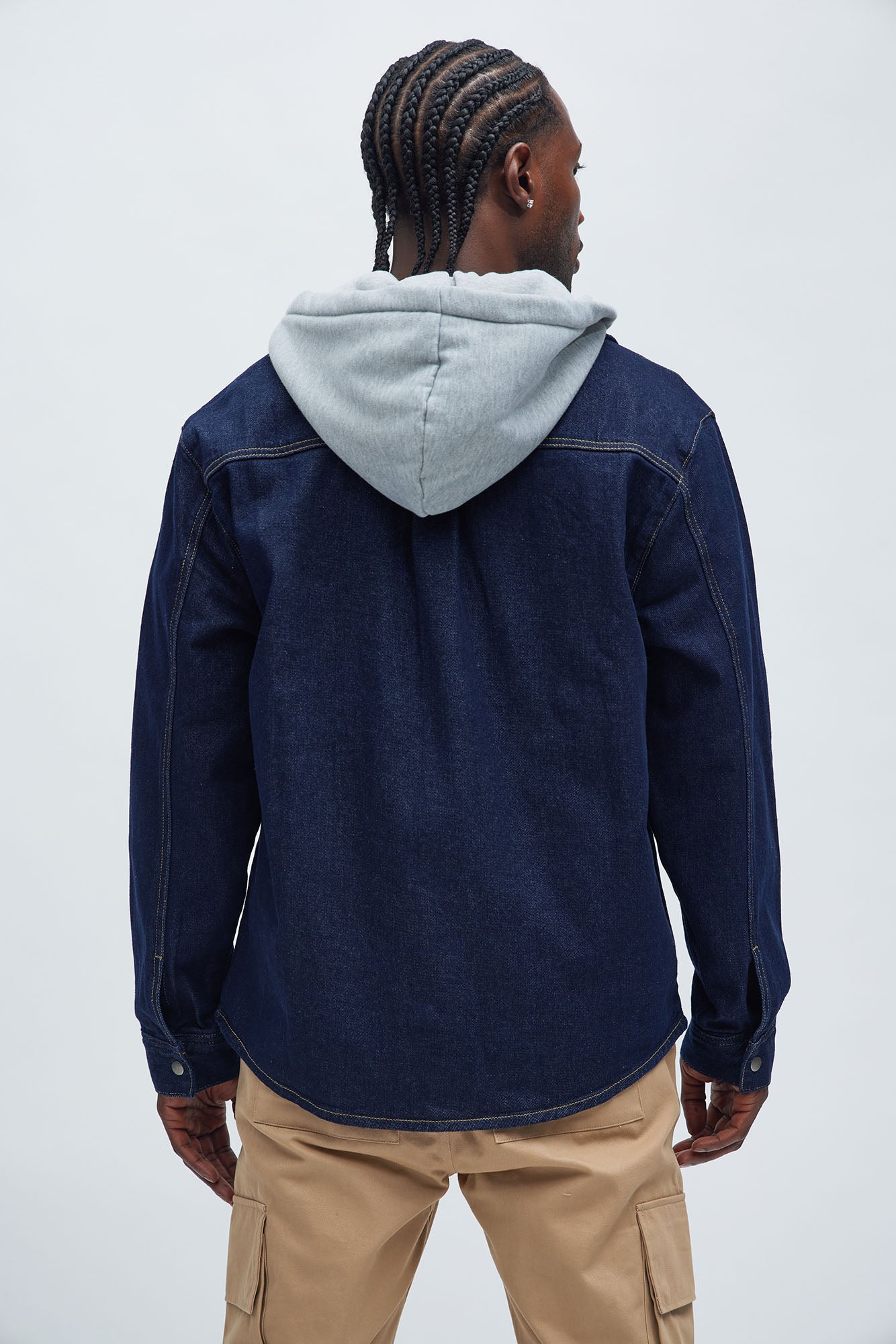 Jackson Lightweight Denim Shacket - Indigo - Image 4