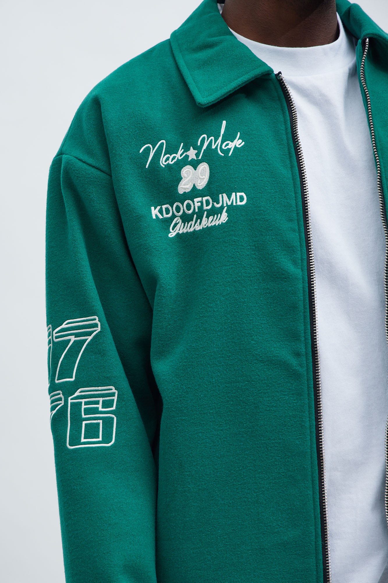 Independence Varsity Jacket - Kelly Green - Image 4