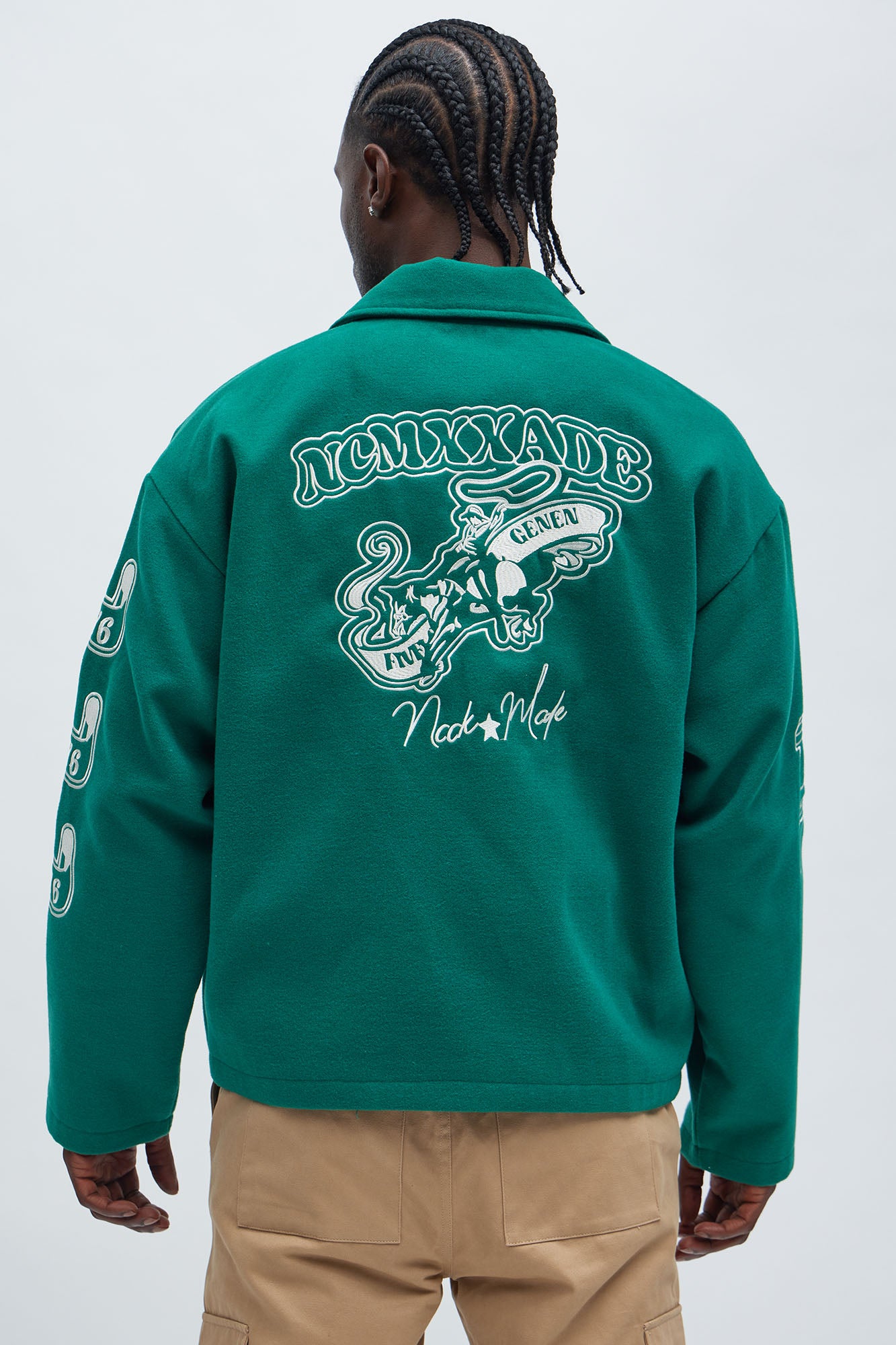 Independence Varsity Jacket - Kelly Green - Image 5