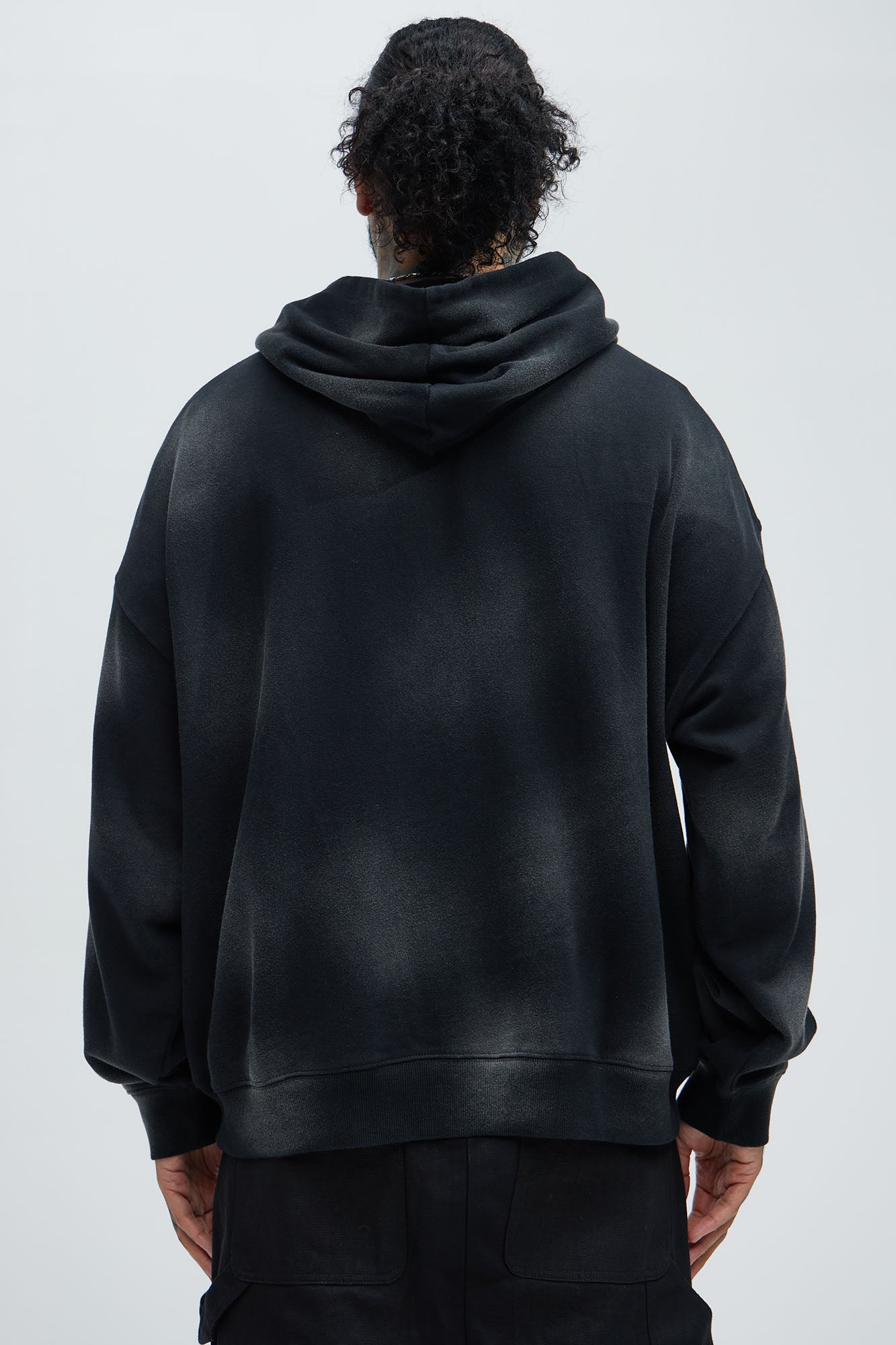 Tyson Death Before Dishonor Oversized Hoodie - Black - Image 4