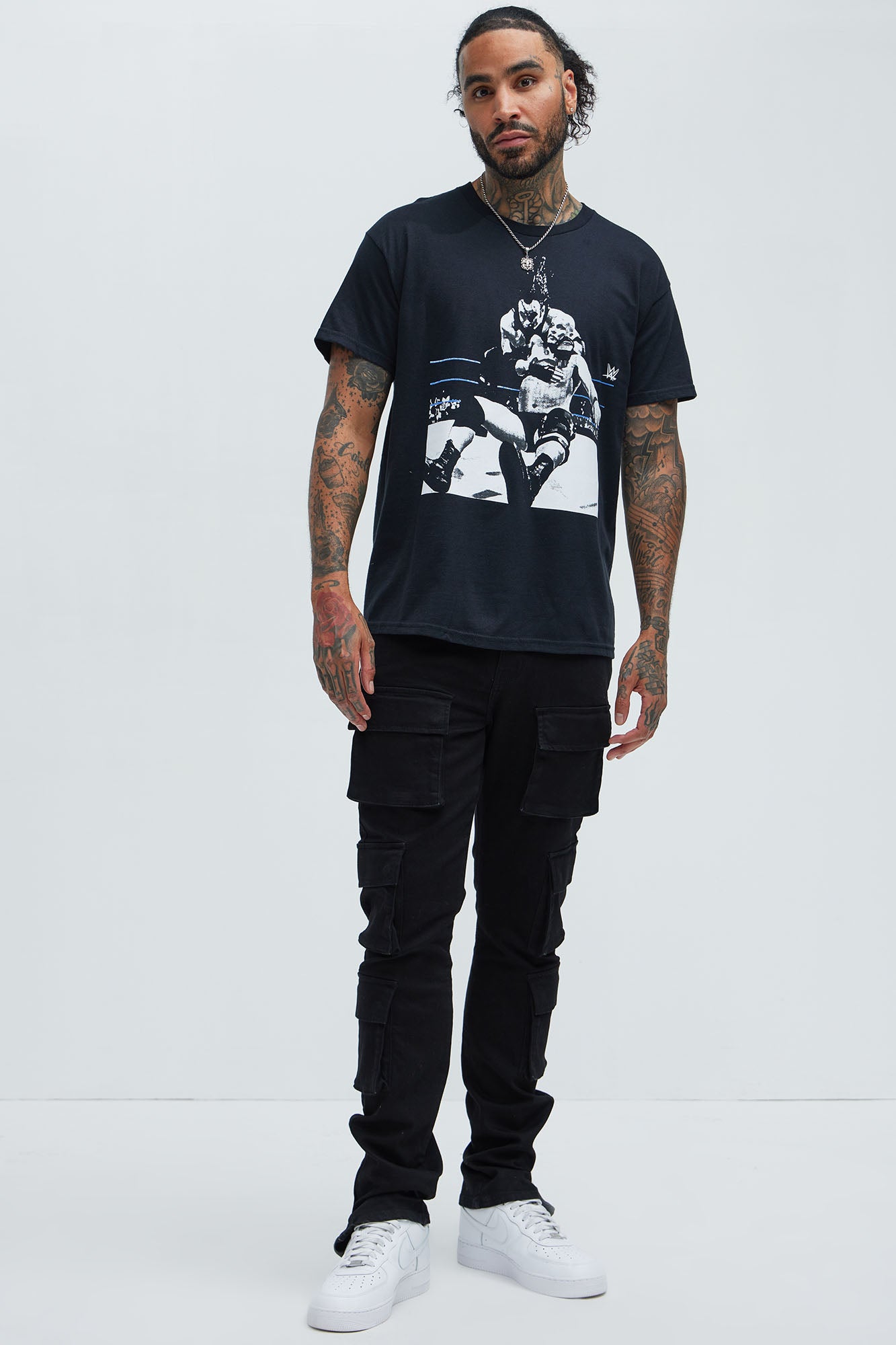 WWE Stone Cold Stunner Short Sleeve Tee - Black - Image 3