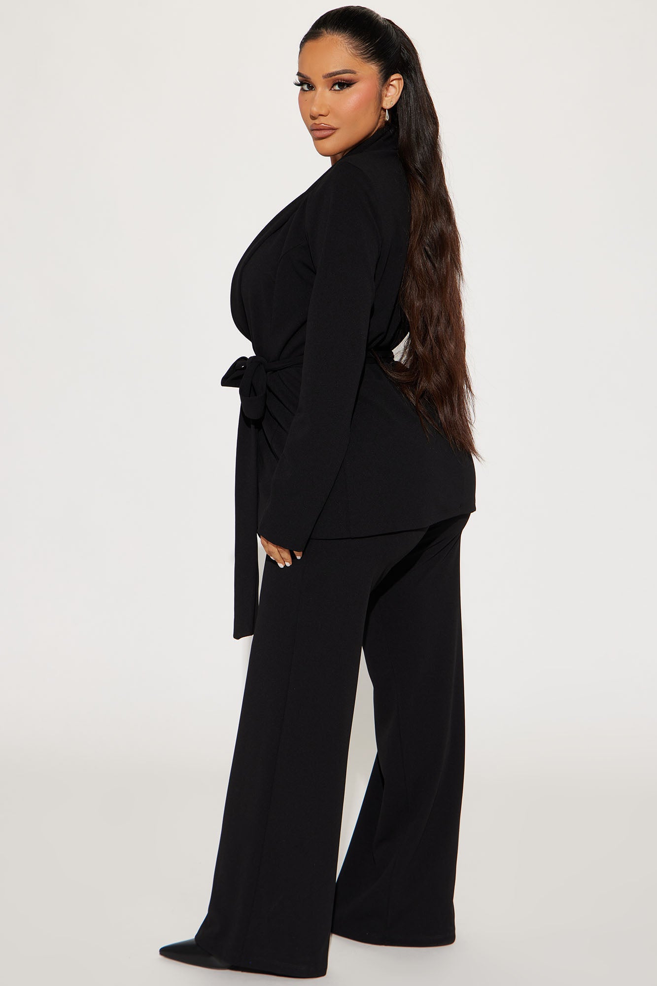 CEO Vibes Blazer Set - Black - Image 3