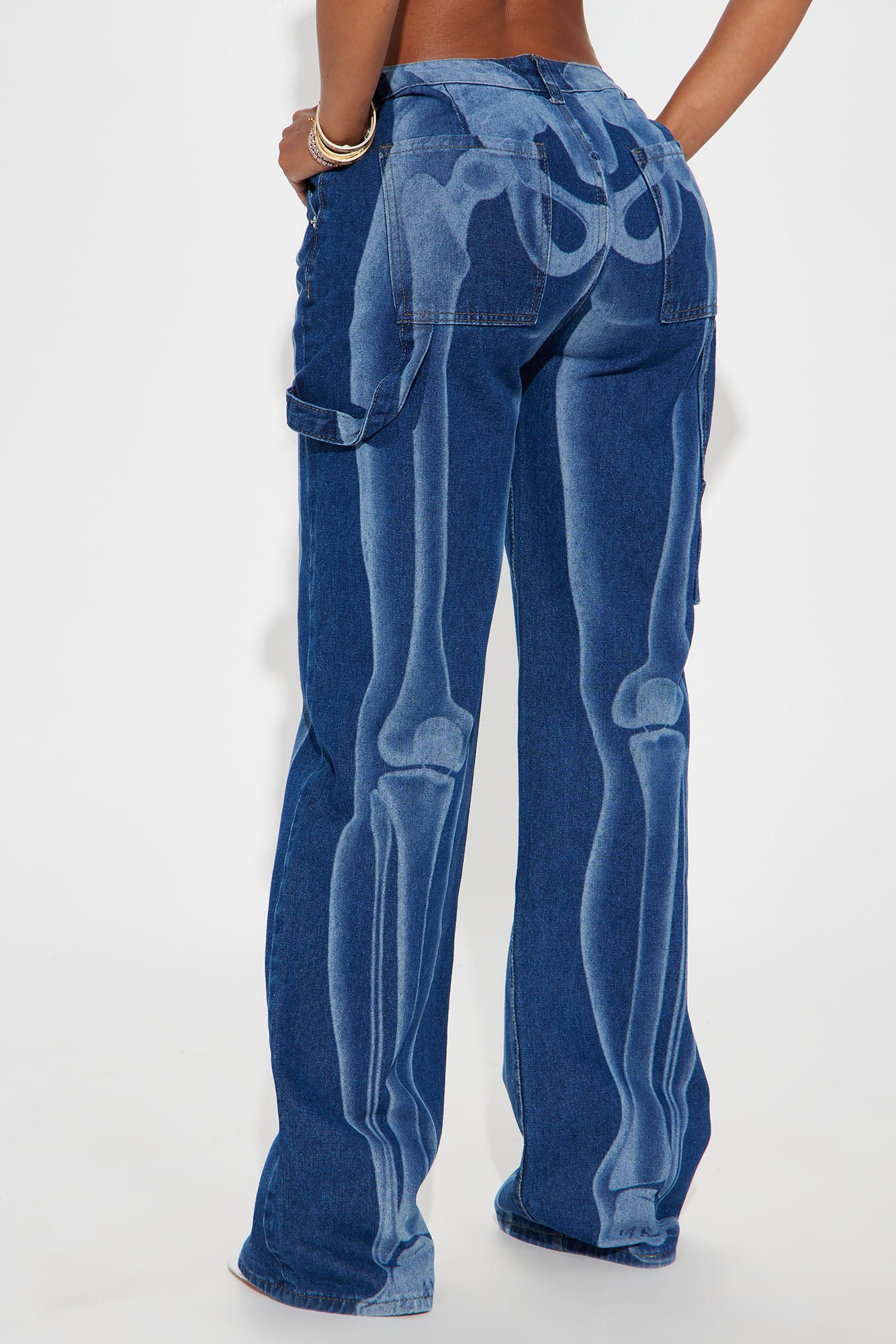 X Ray Vision Straight Leg Jeans - Dark Wash - Image 3