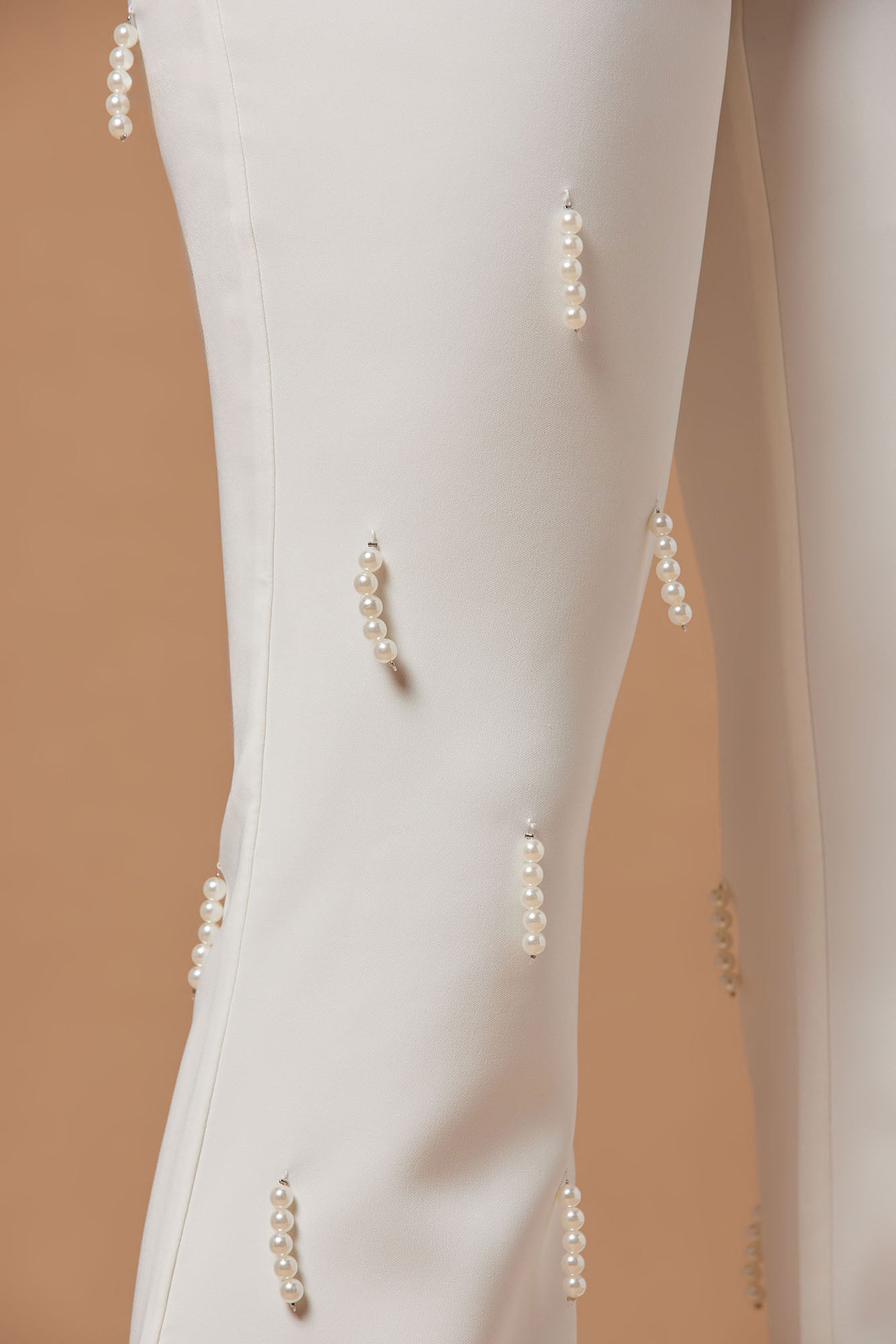 Bella Embellished Pant - Ivory - Image 3