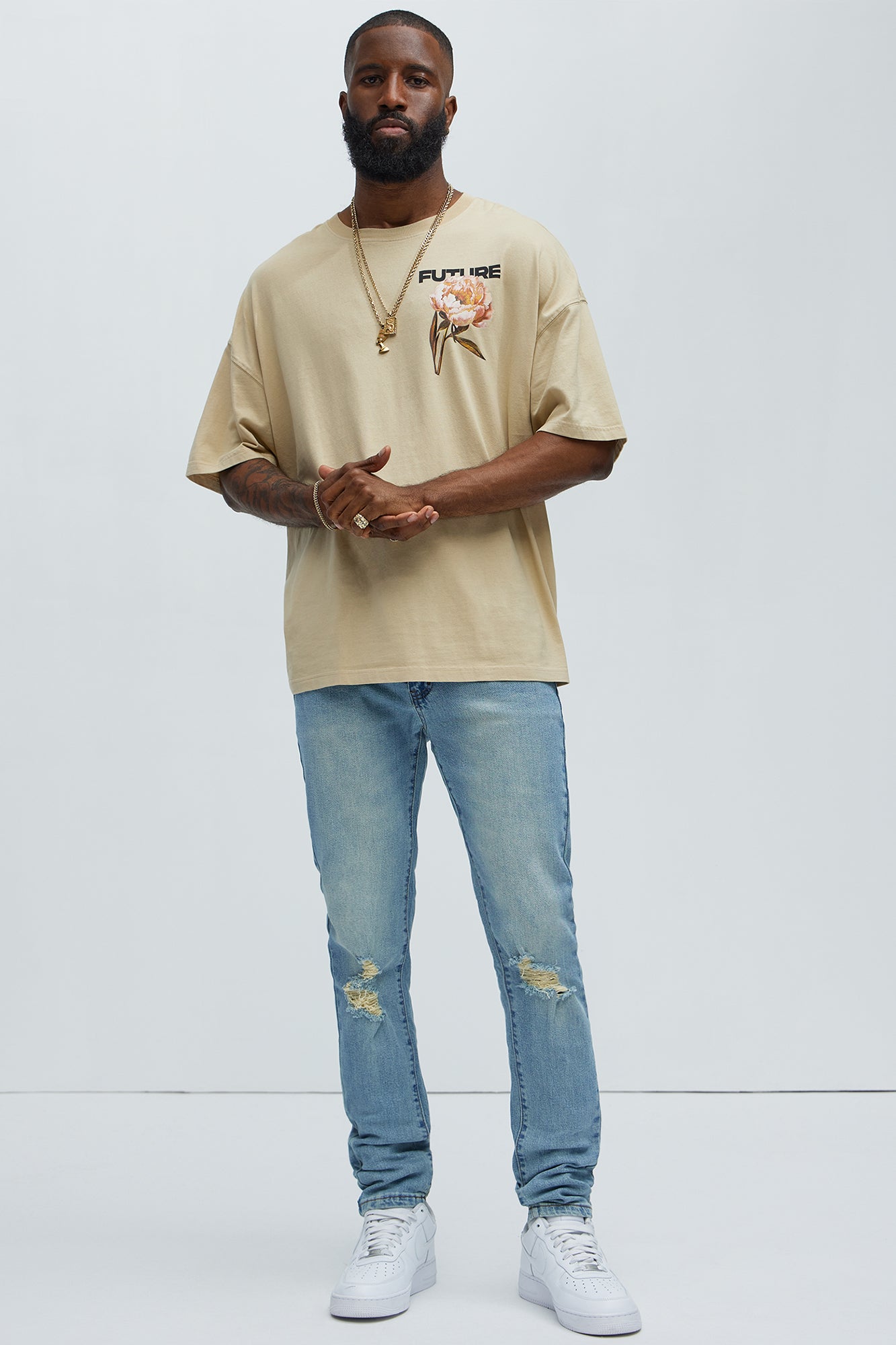 Cornell Distressed Skinny Jeans - Vintage Wash - Image 3
