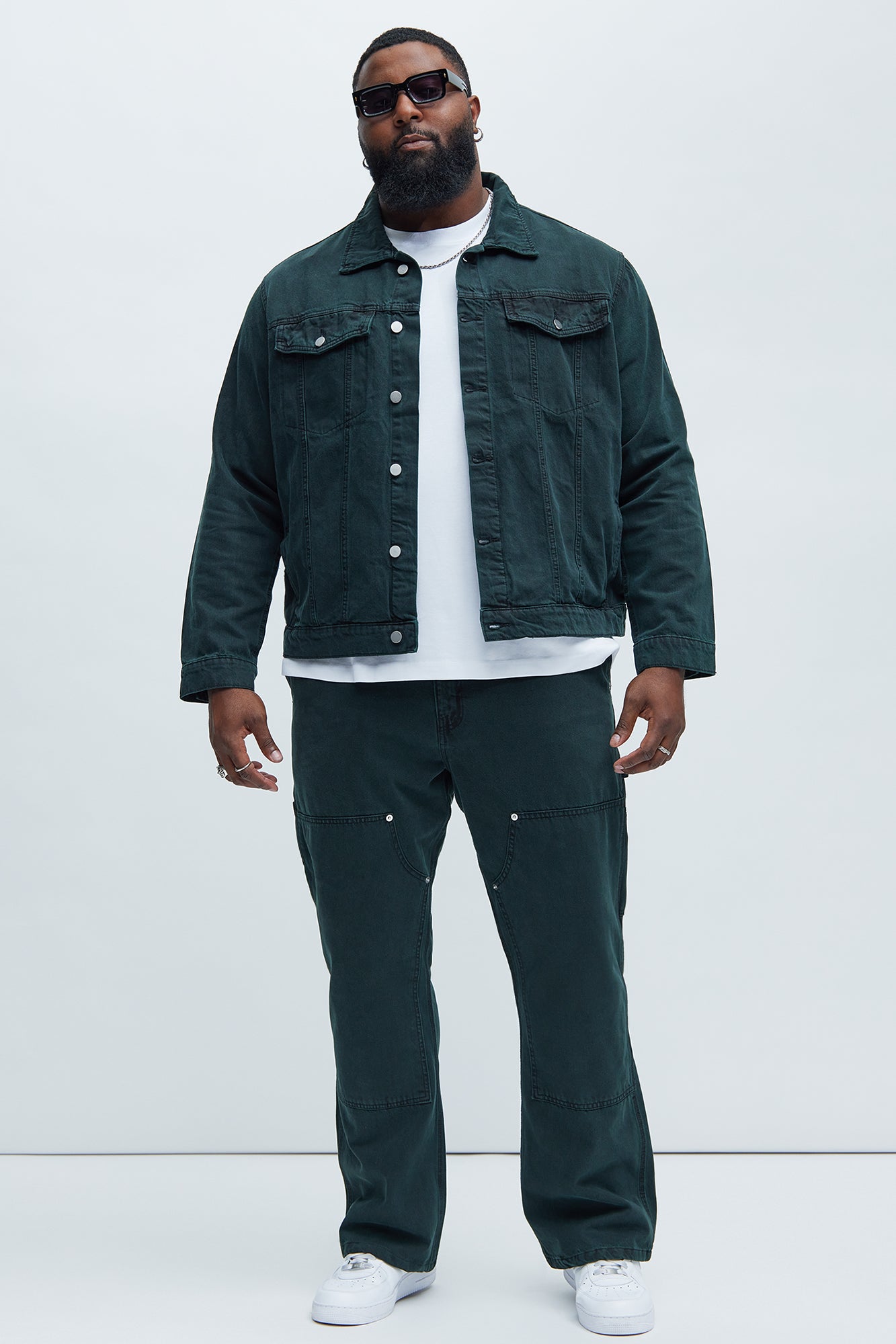 Conner Carpenter Flare Jeans - Green - Image 6