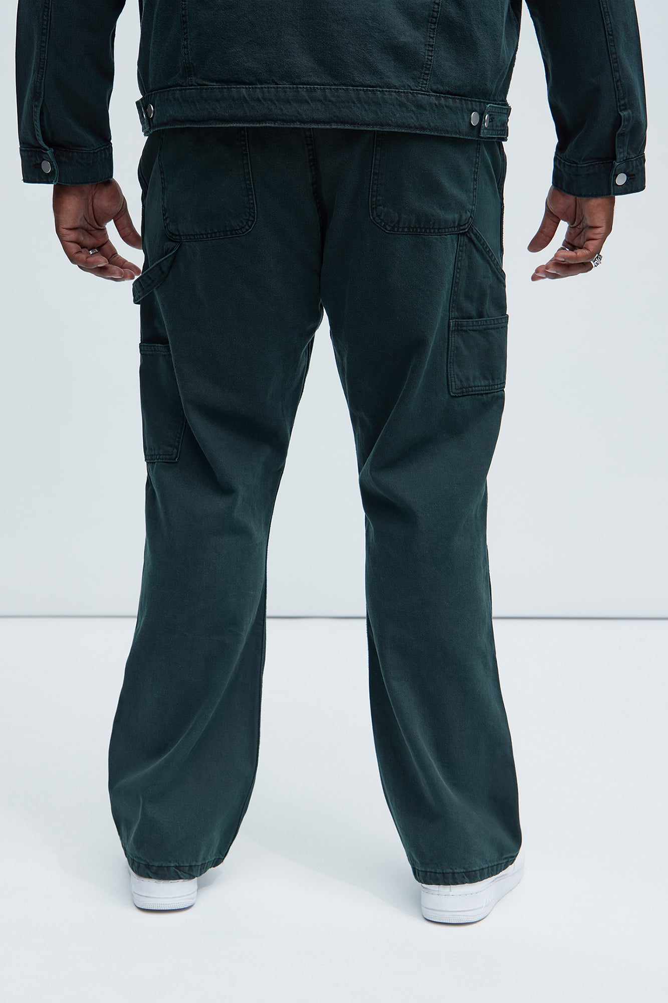 Conner Carpenter Flare Jeans - Green - Image 9