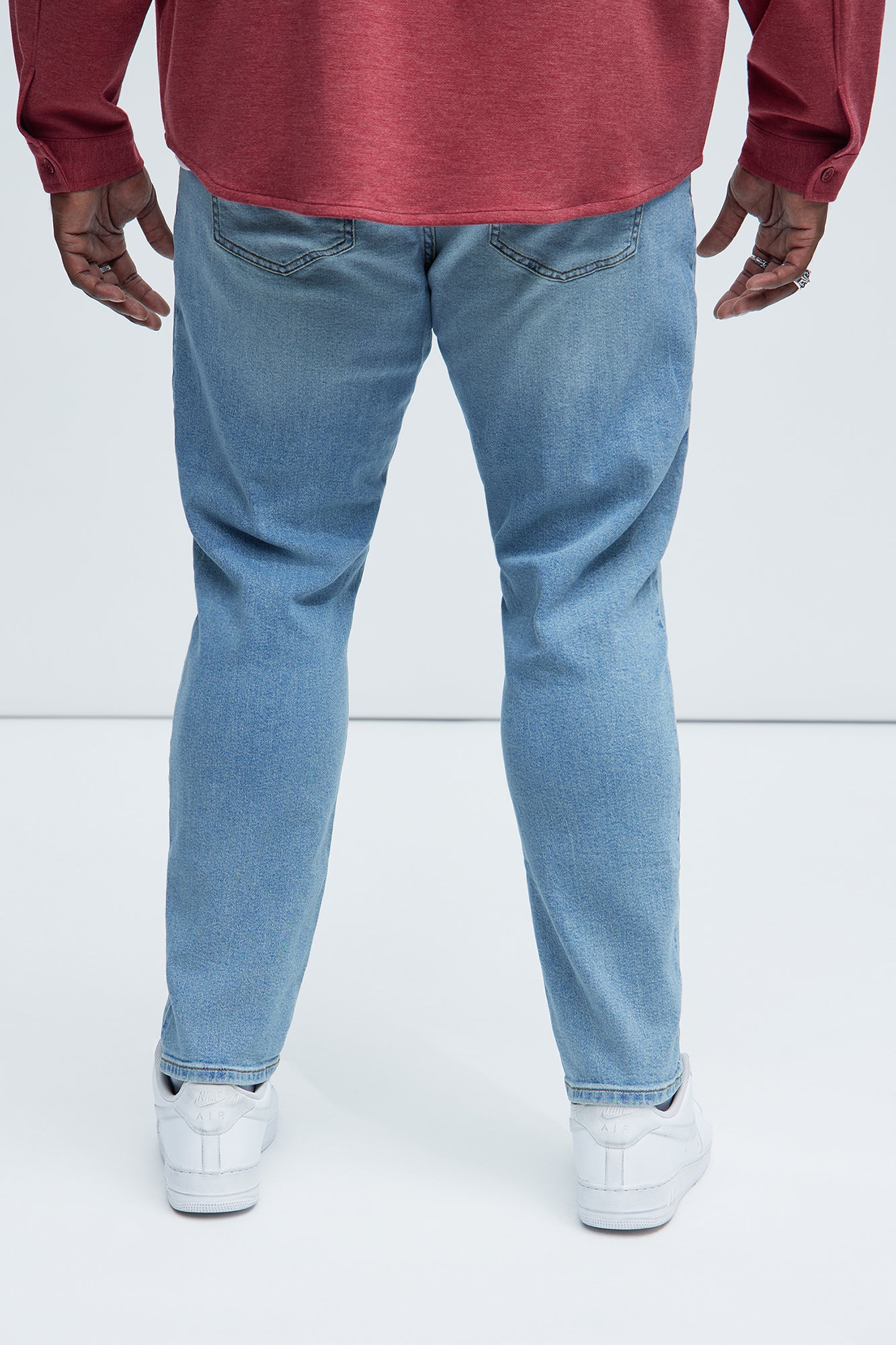 Cornell Distressed Slim Jeans - Light Wash - Image 9