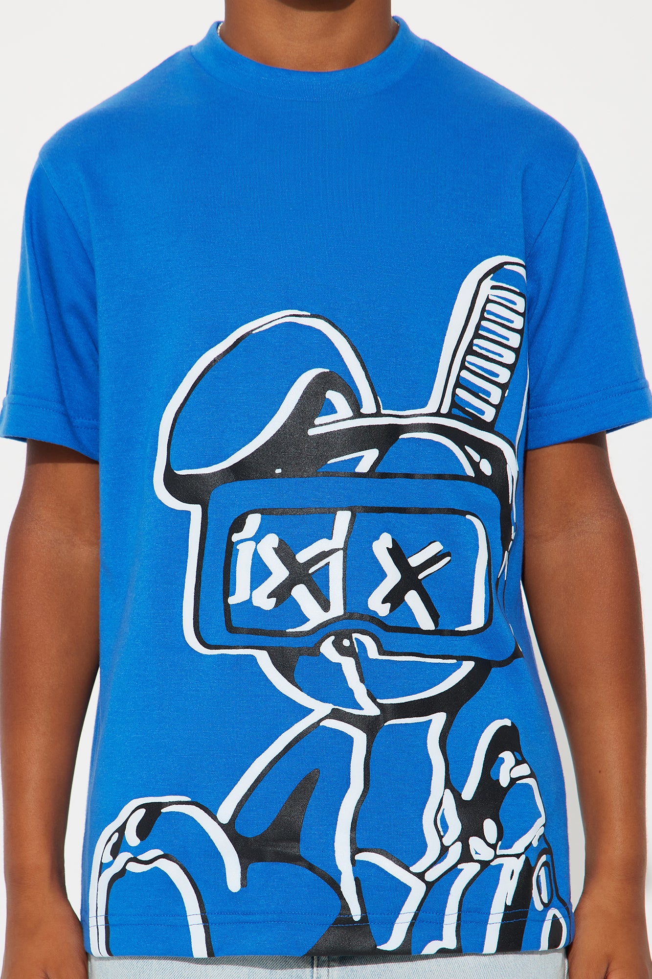 Mini Virtual Reality  Print T-Shirt - Blue - Image 3