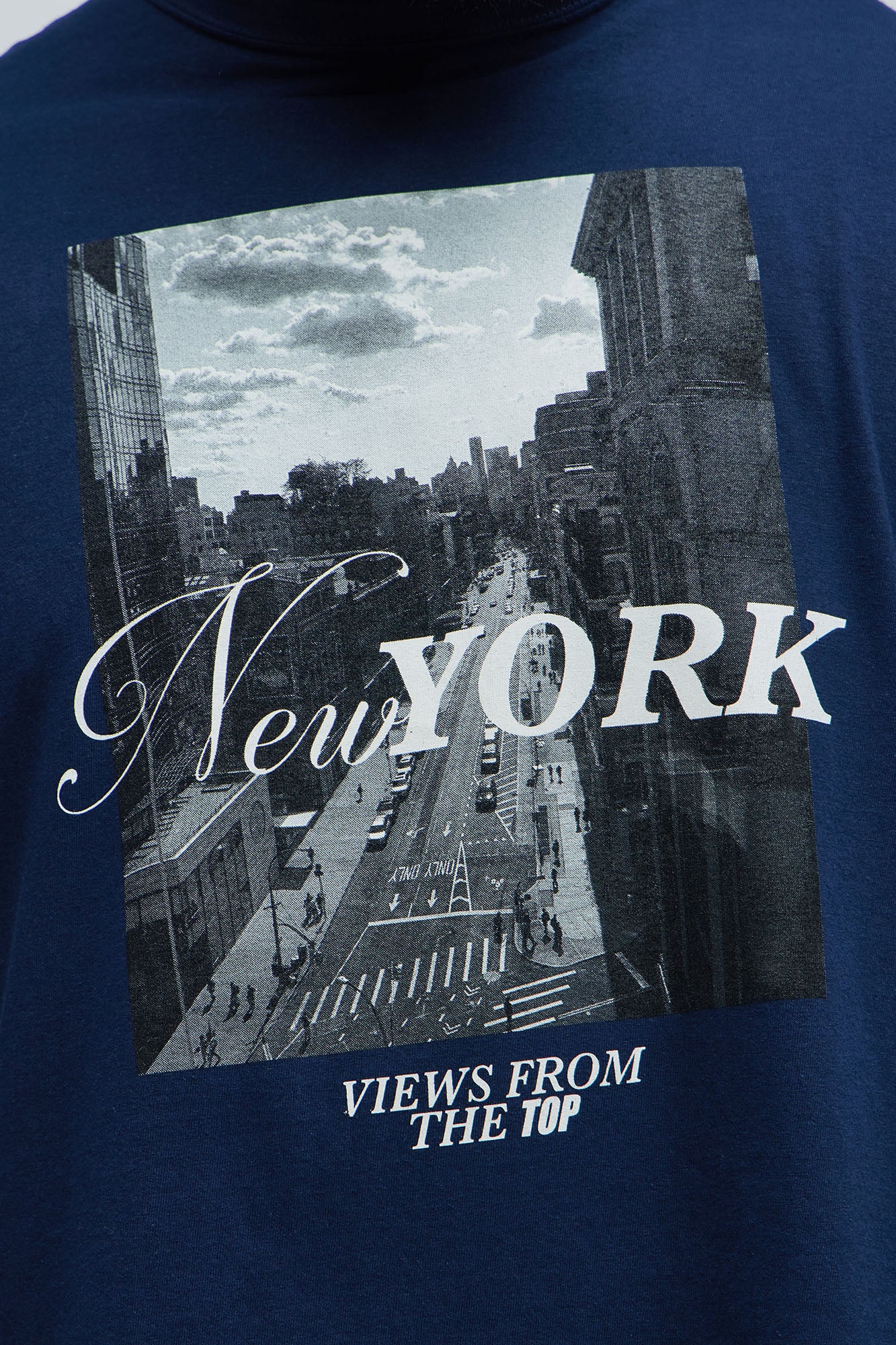 NYC View From The Top Short Sleeve Tee - Navy - Image 6