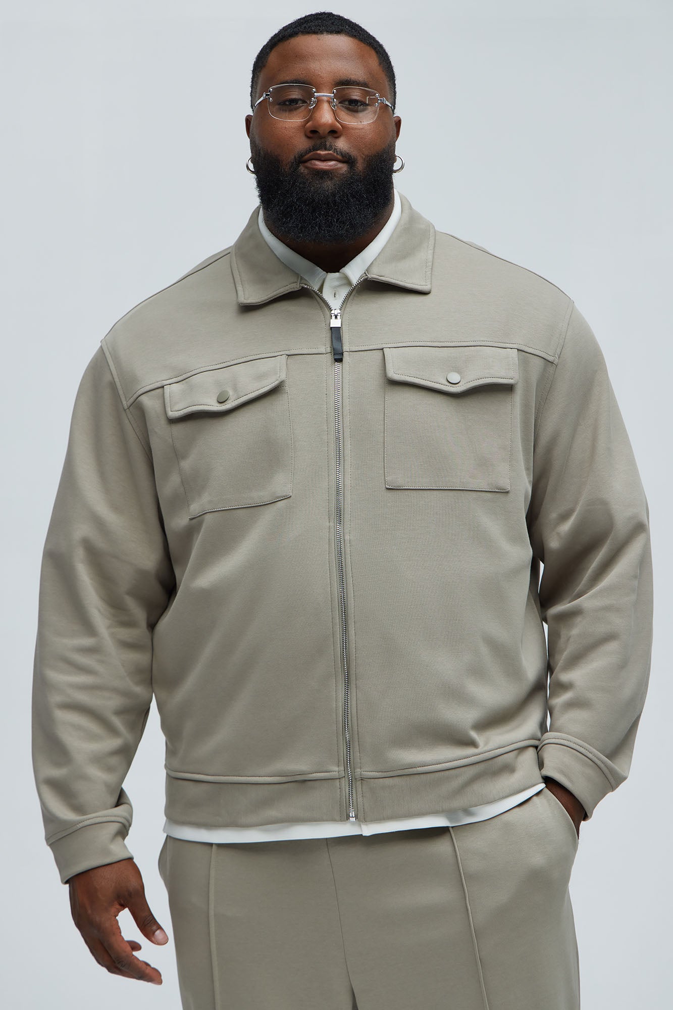 Ryan Interlock Work Jacket - Green - Image 5