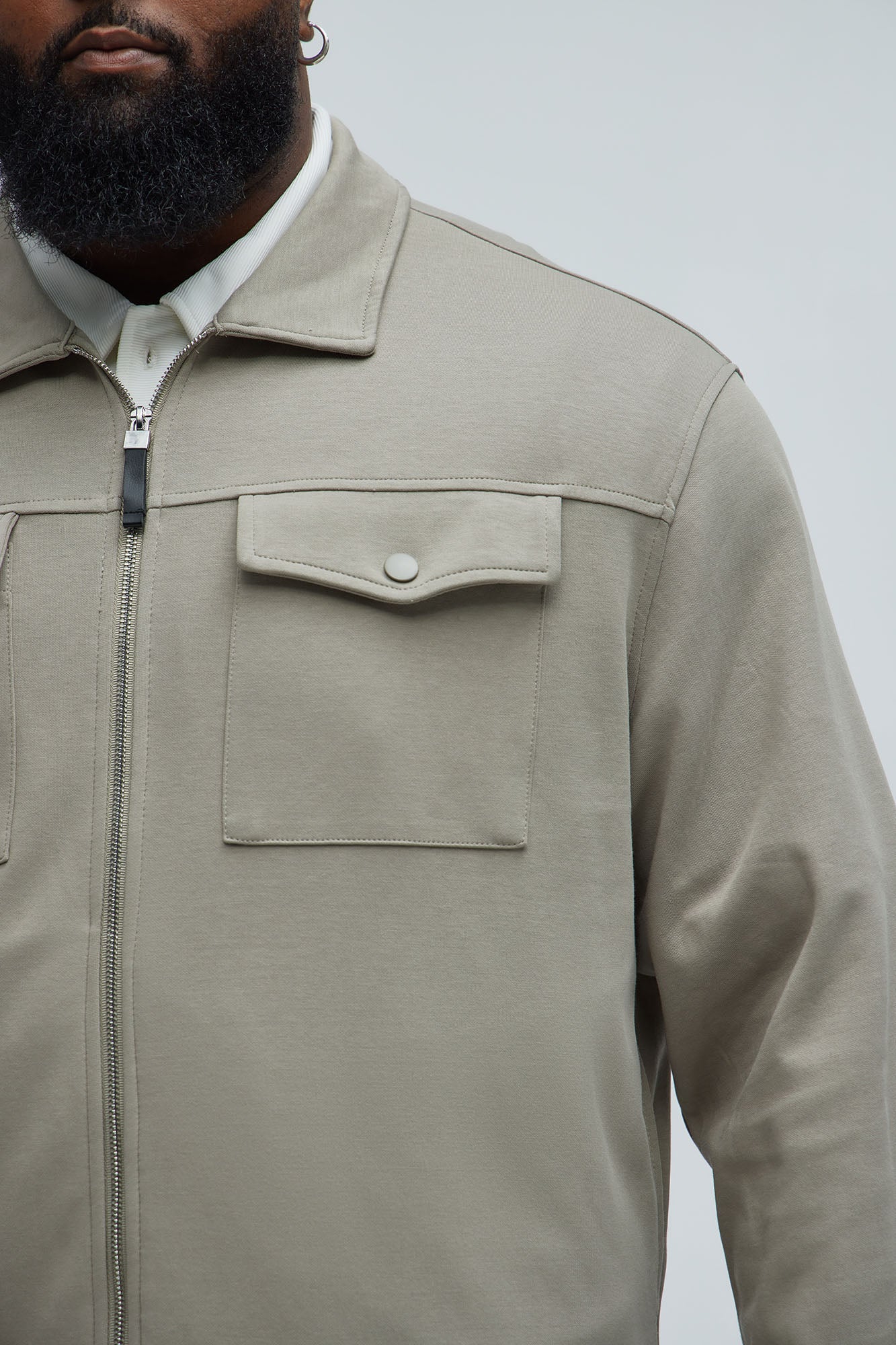 Ryan Interlock Work Jacket - Green - Image 7