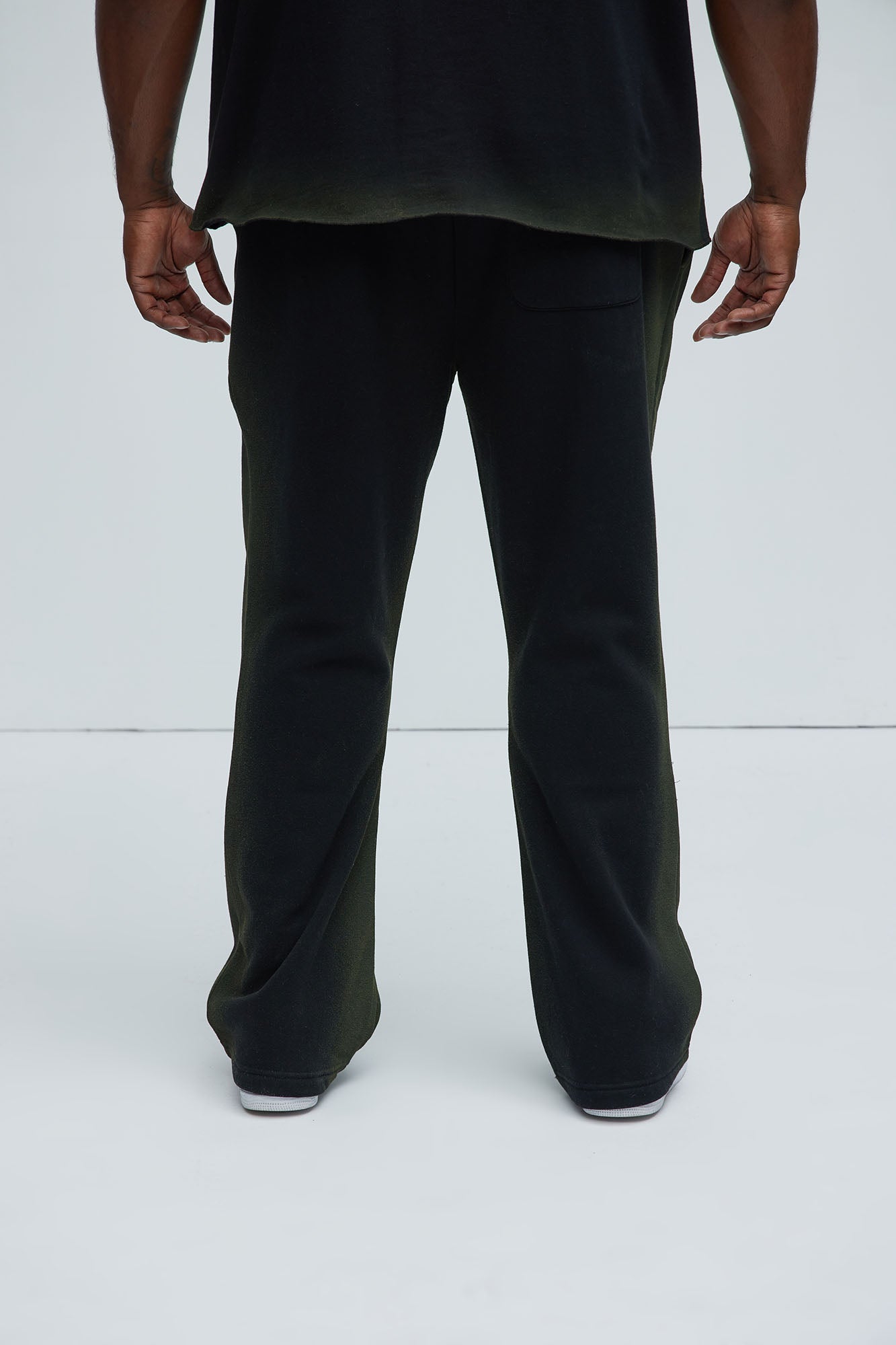 Tyson Blurred Lines Skinny Flare Sweatpants - Black - Image 9