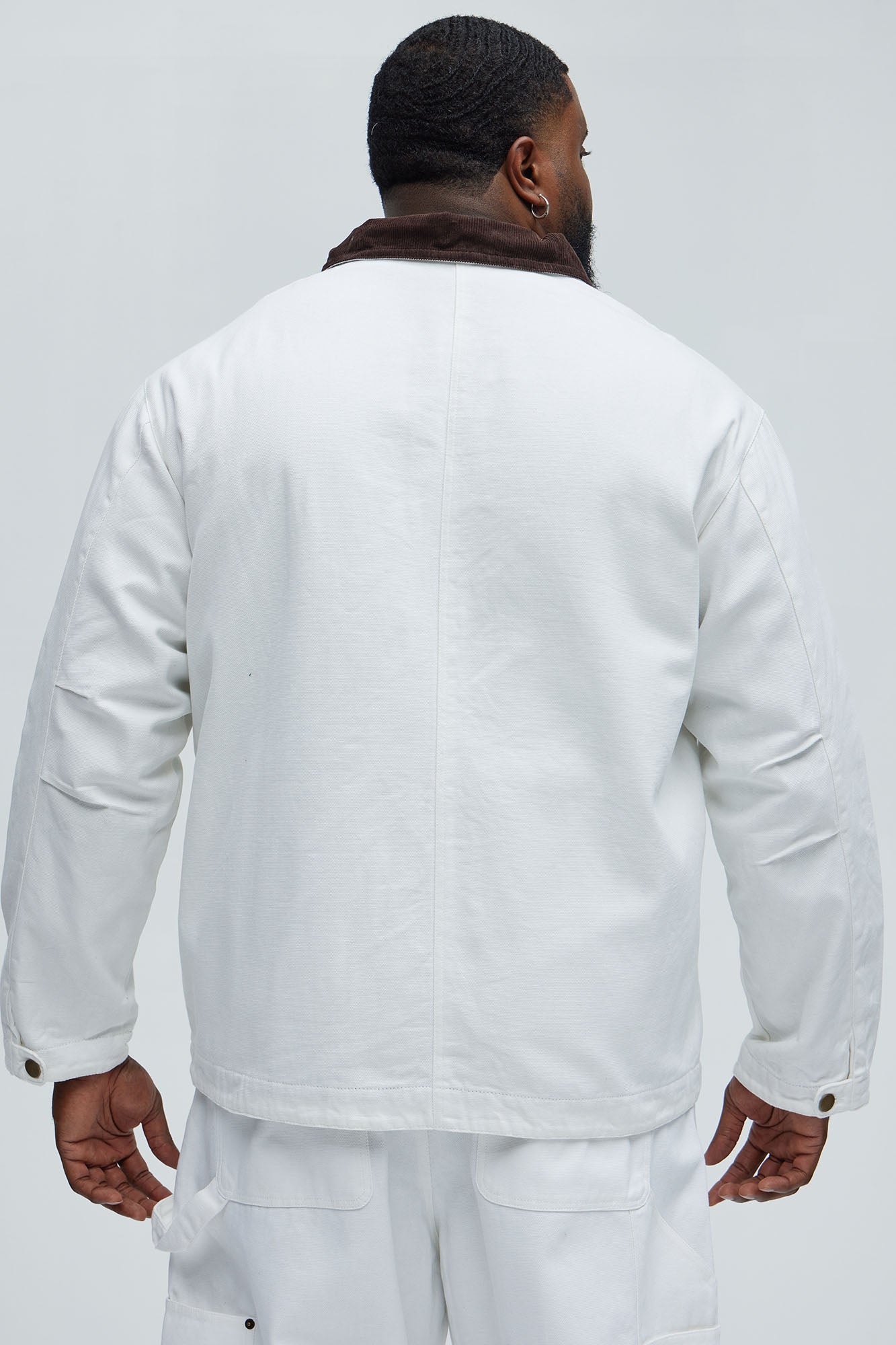 Alexander Utility Canvas Chore Jacket - White - Image 14