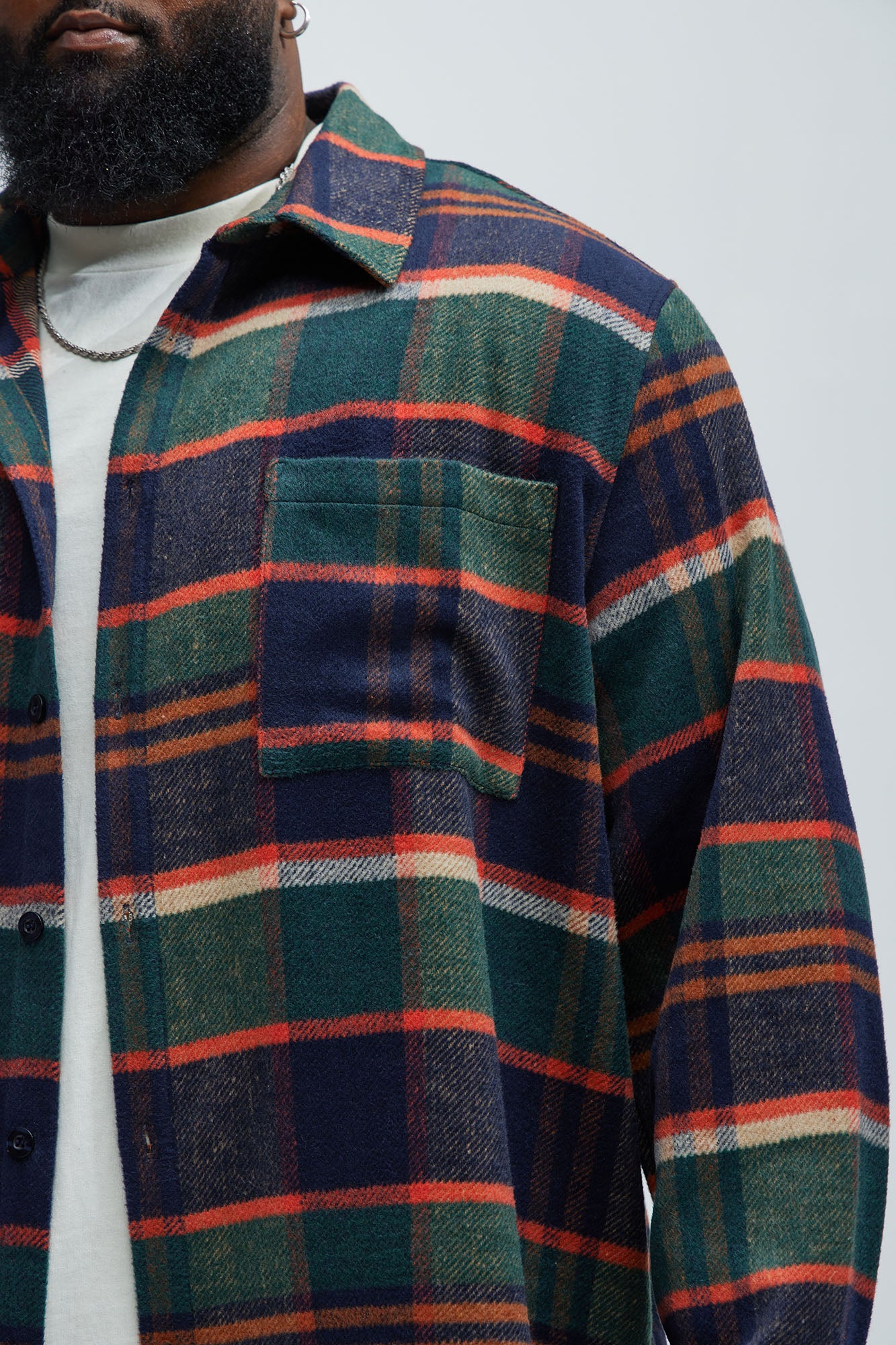 Zamora Flannel Button Up Shirt - Multi Color - Image 7