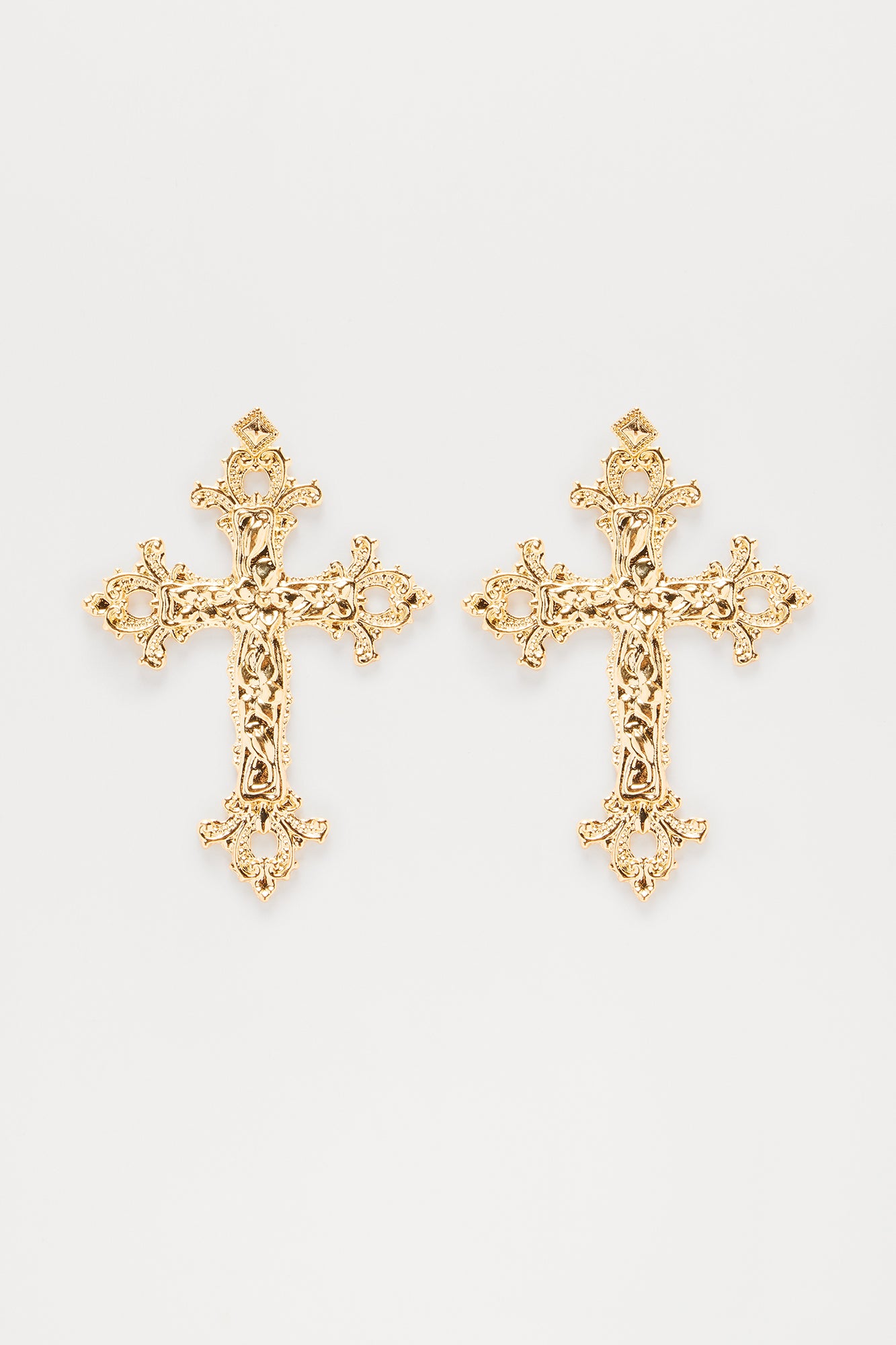 Crossed Off The List Earrings  - Gold - Image 3