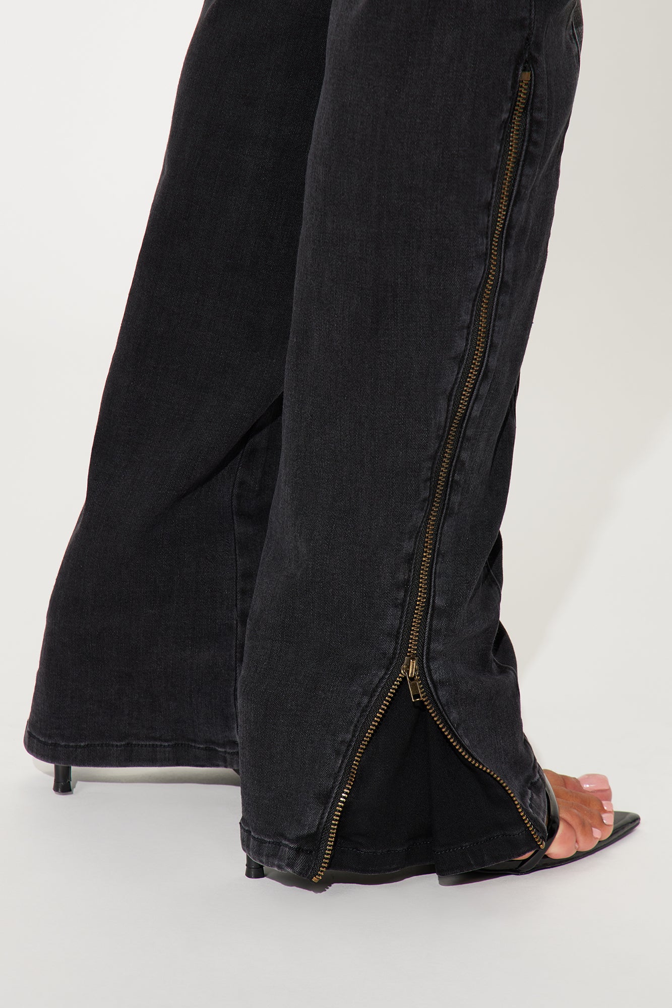 Certified Ten Crossover Moto Bootcut Jeans - Black Wash - Image 8