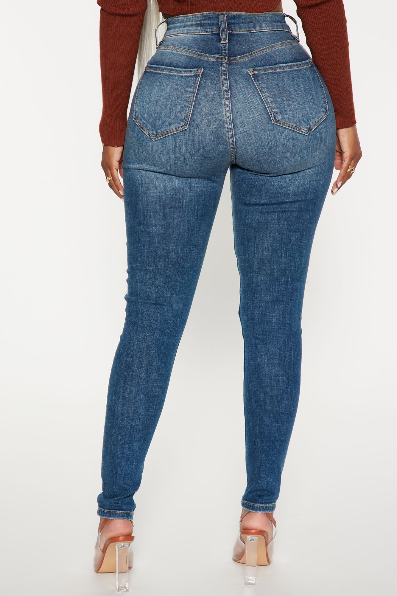Don't Believe It Skinny Jeans - Dark Denim - Image 3