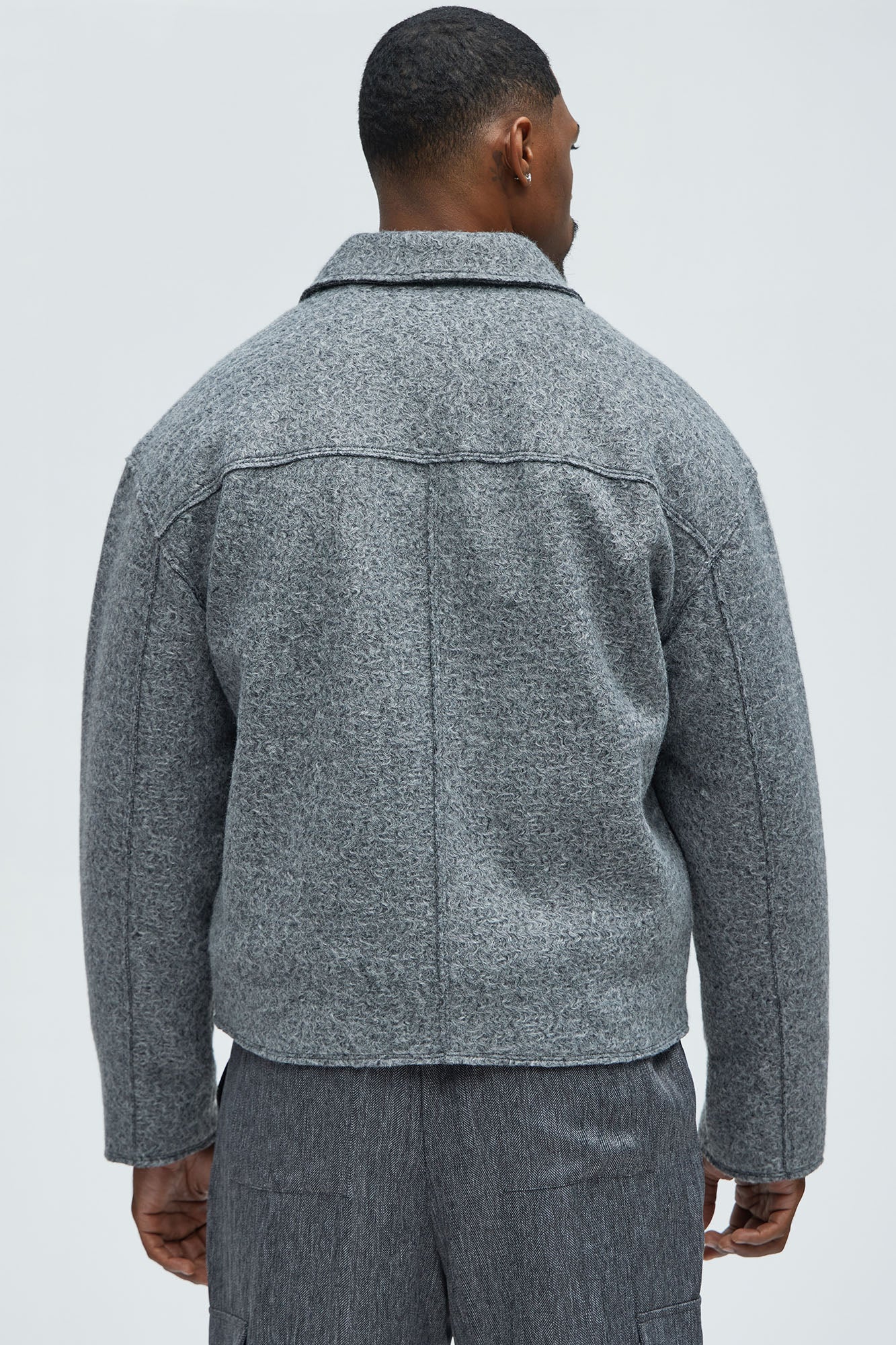 Tip- Top Wool Like Jacket - Grey - Image 3