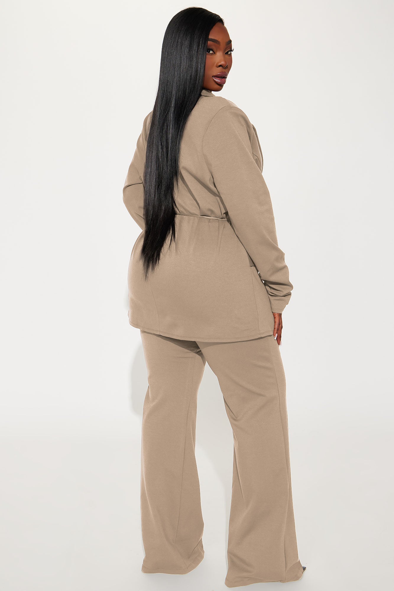 Very Mindful Blazer Pant Set - Camel - Image 5
