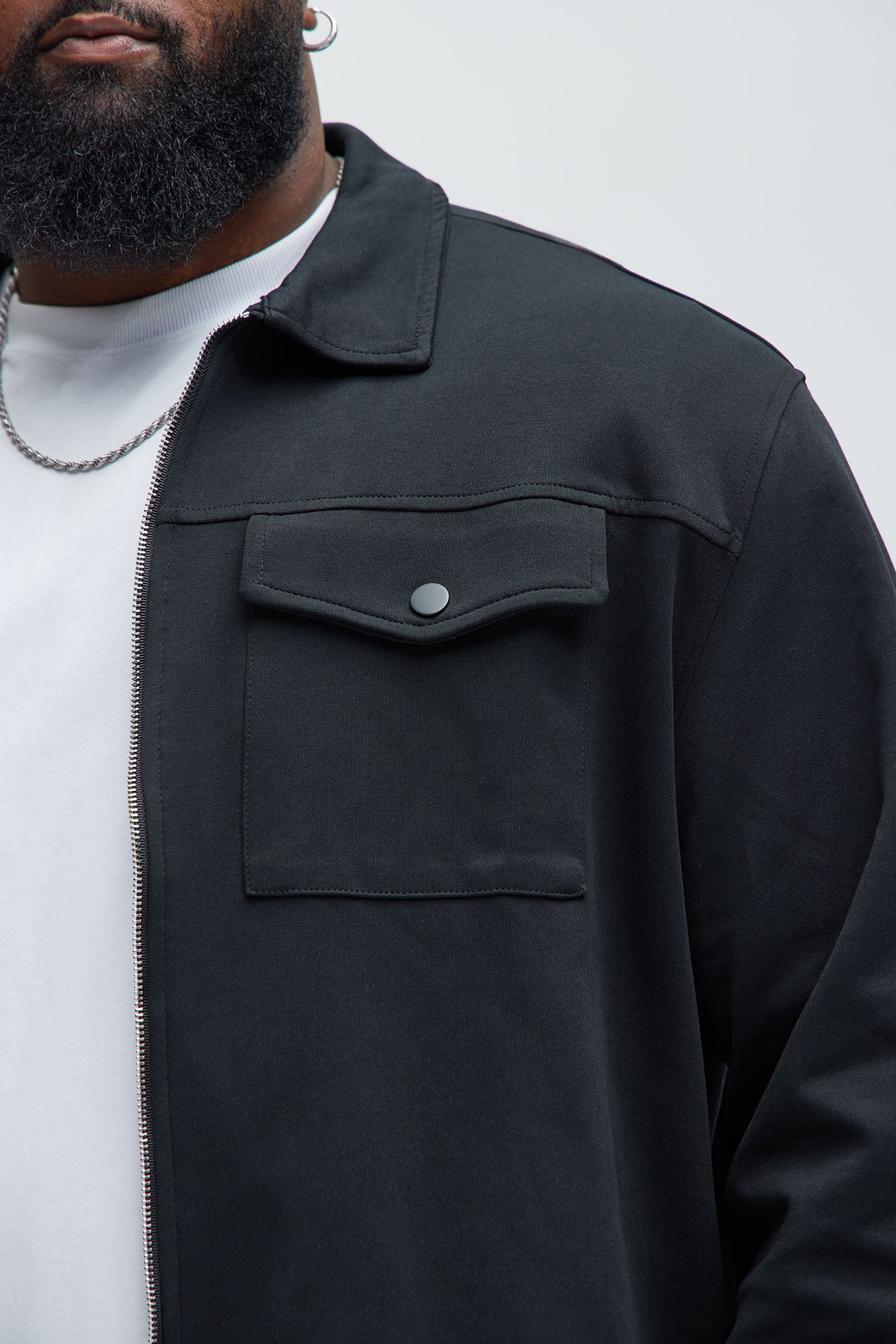 Ryan Interlock Work Jacket - Black - Image 8