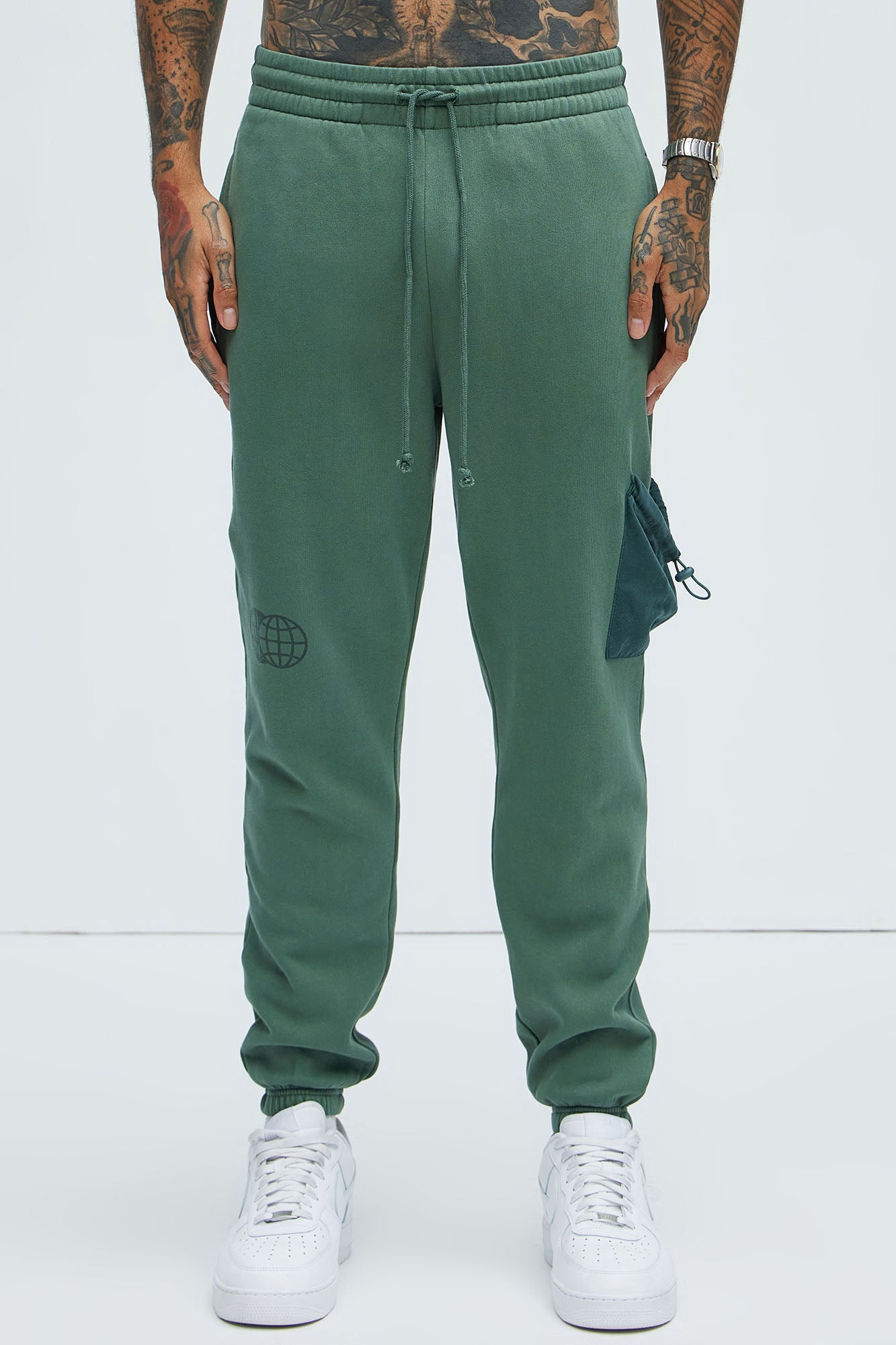 Check The Vibes Jogger - Olive - Image 4