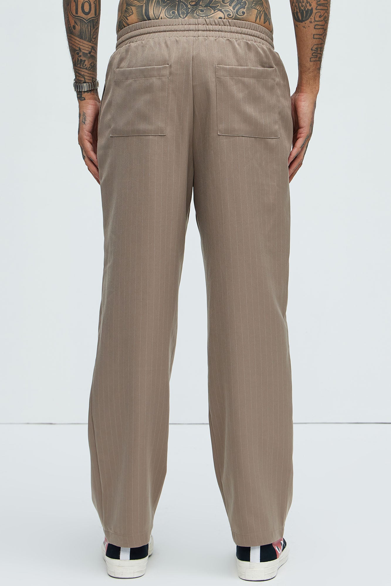 Tatum Casual Straight Trouser - Brown - Image 5