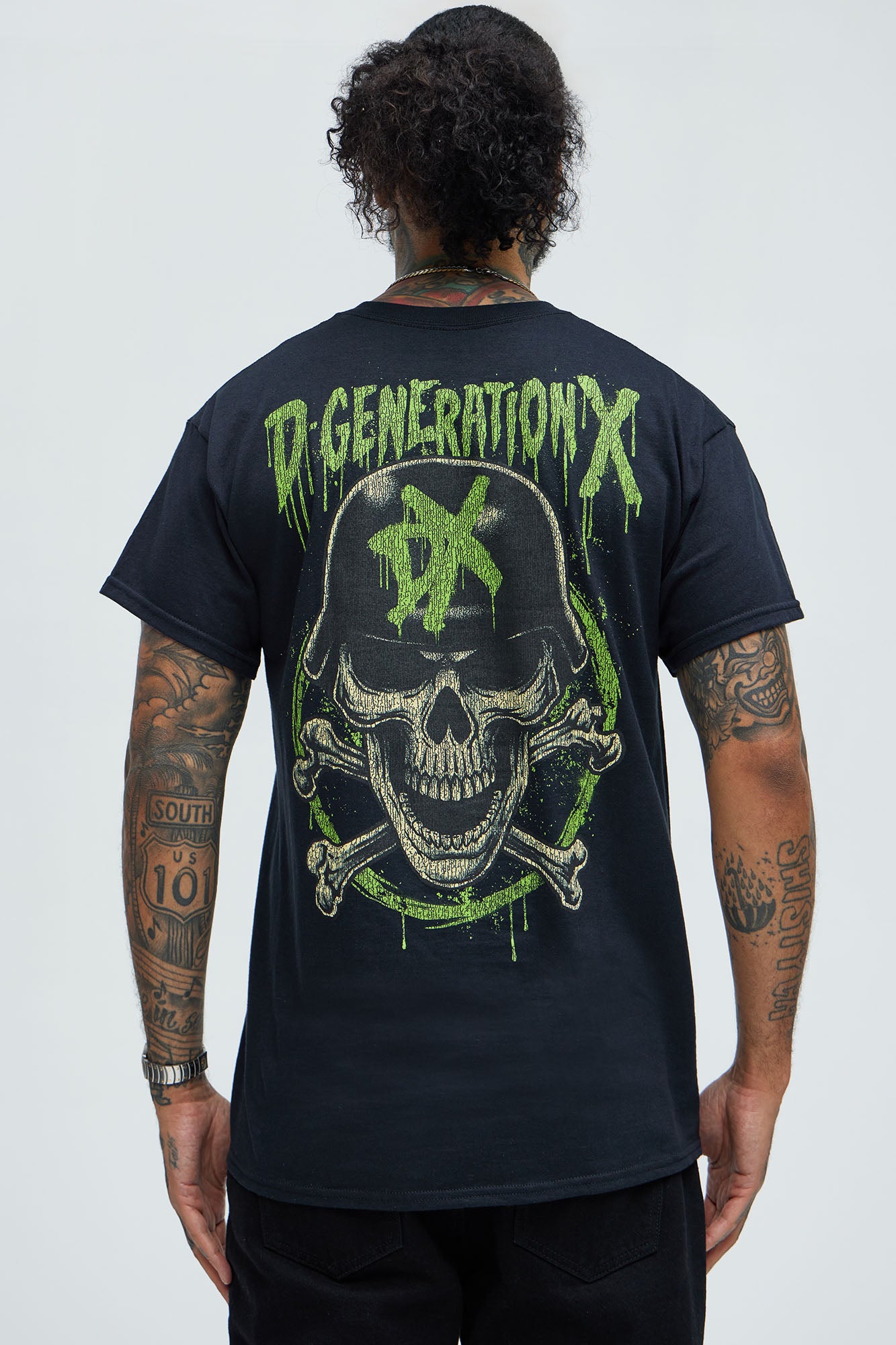 WWE D Generation X Short Sleeve Tee - Black - Image 4