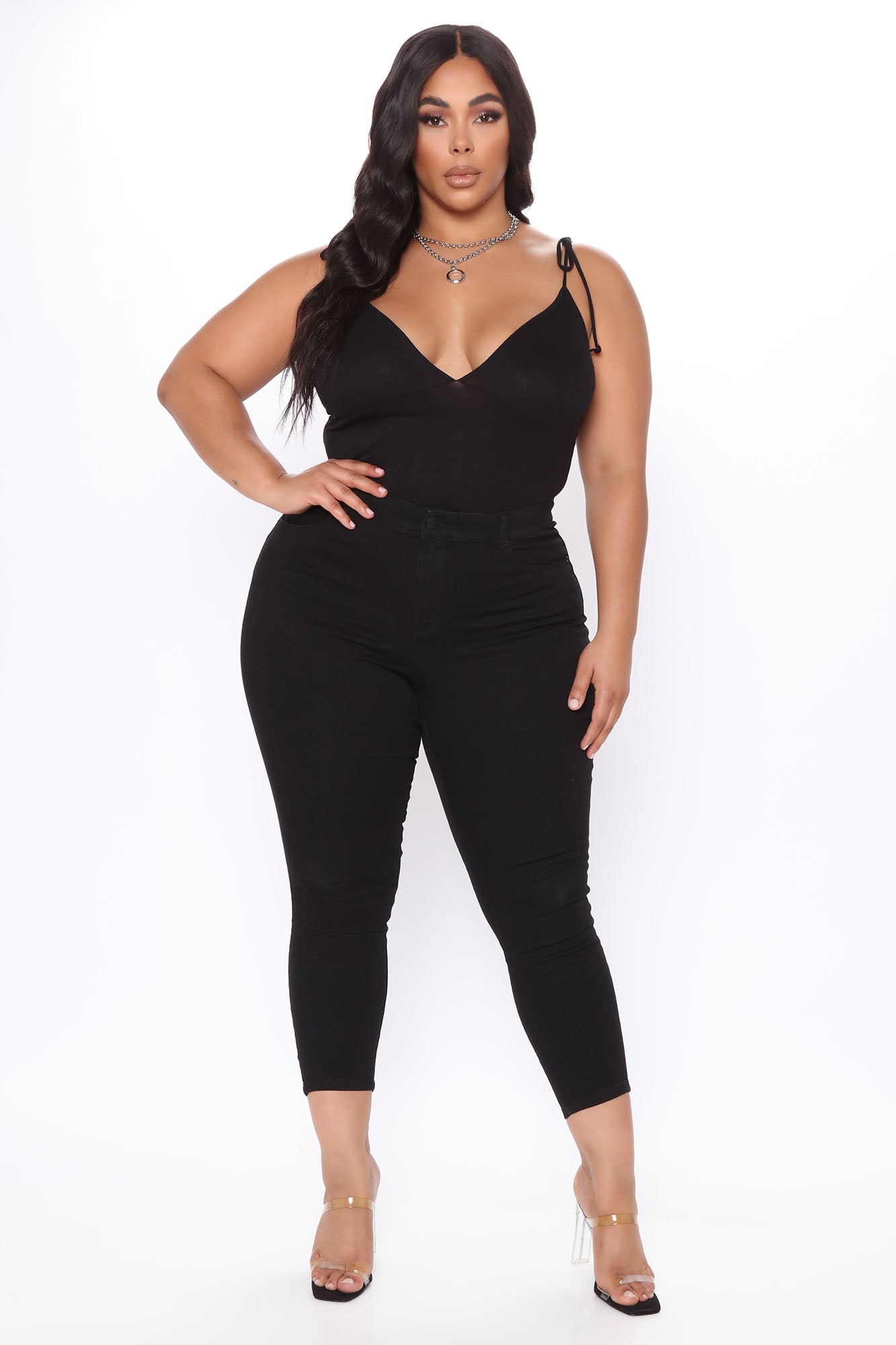 Can't Believe It! Booty Shaping Skinny Jeans - Black - Image 9