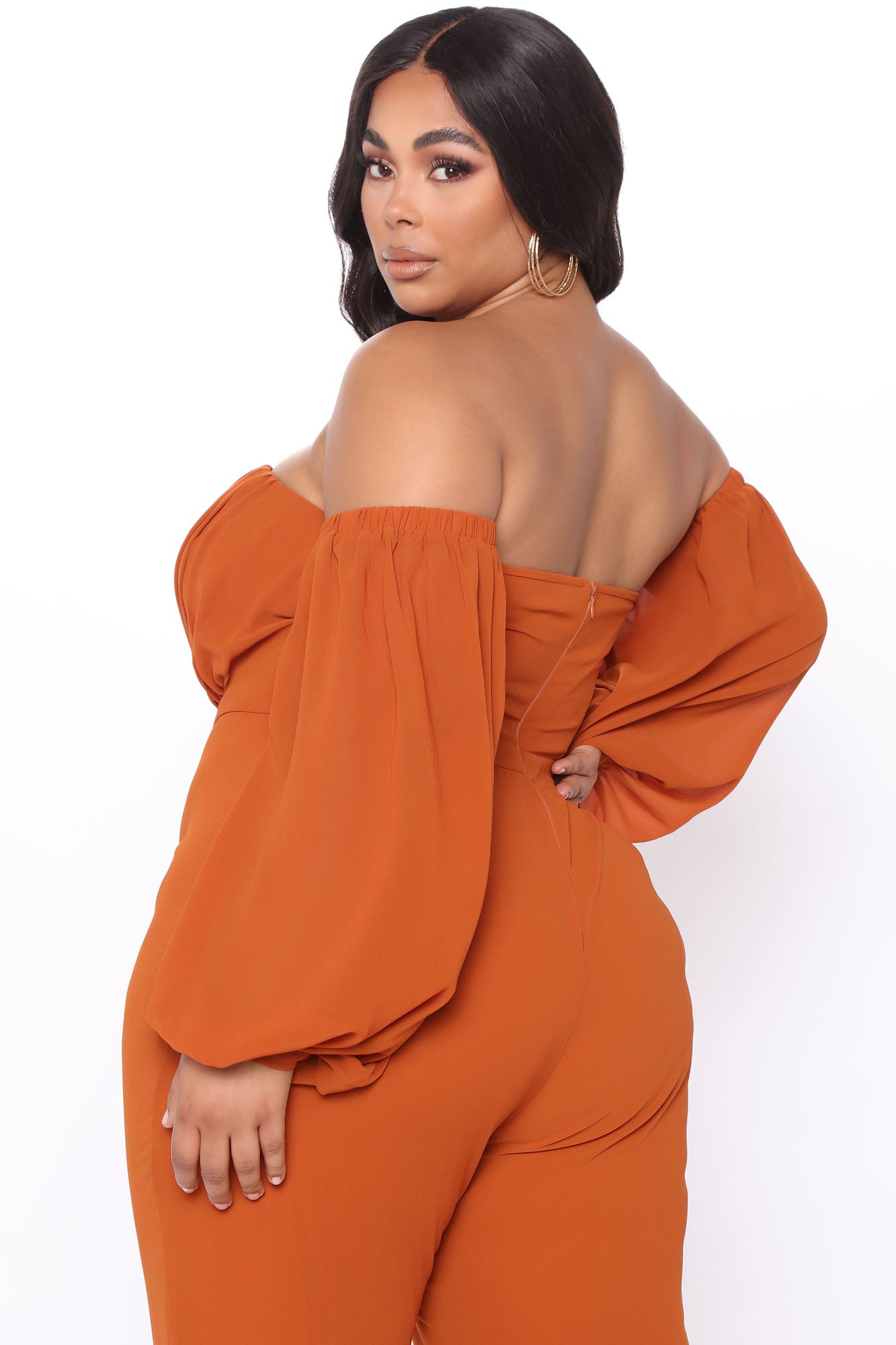 Spice It Up Jumpsuit - Brown - Image 8