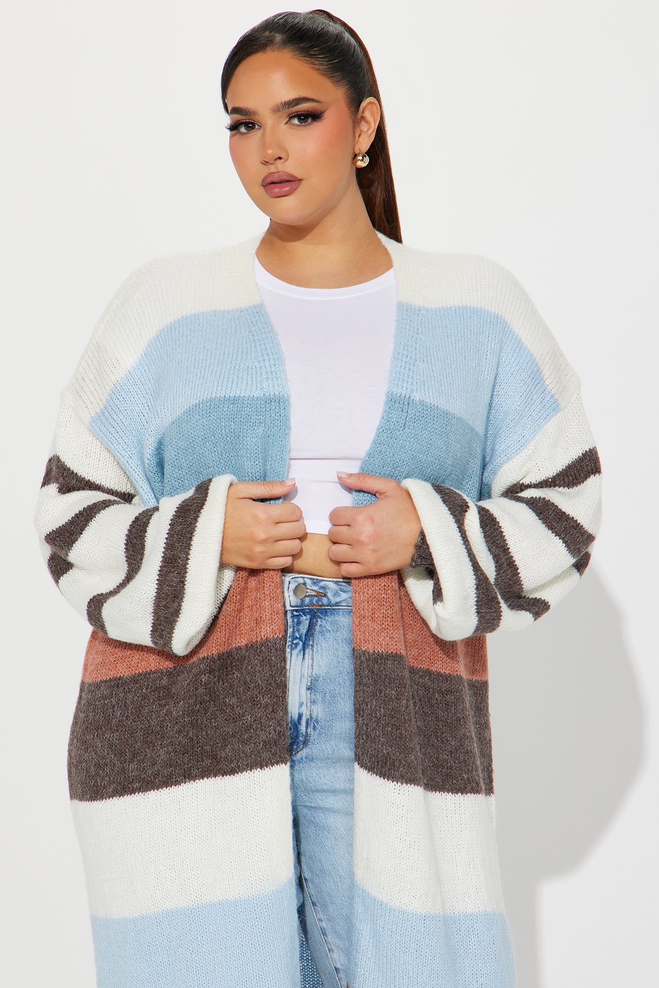 Still Need You Striped Cardigan - Multi Color - Image 5