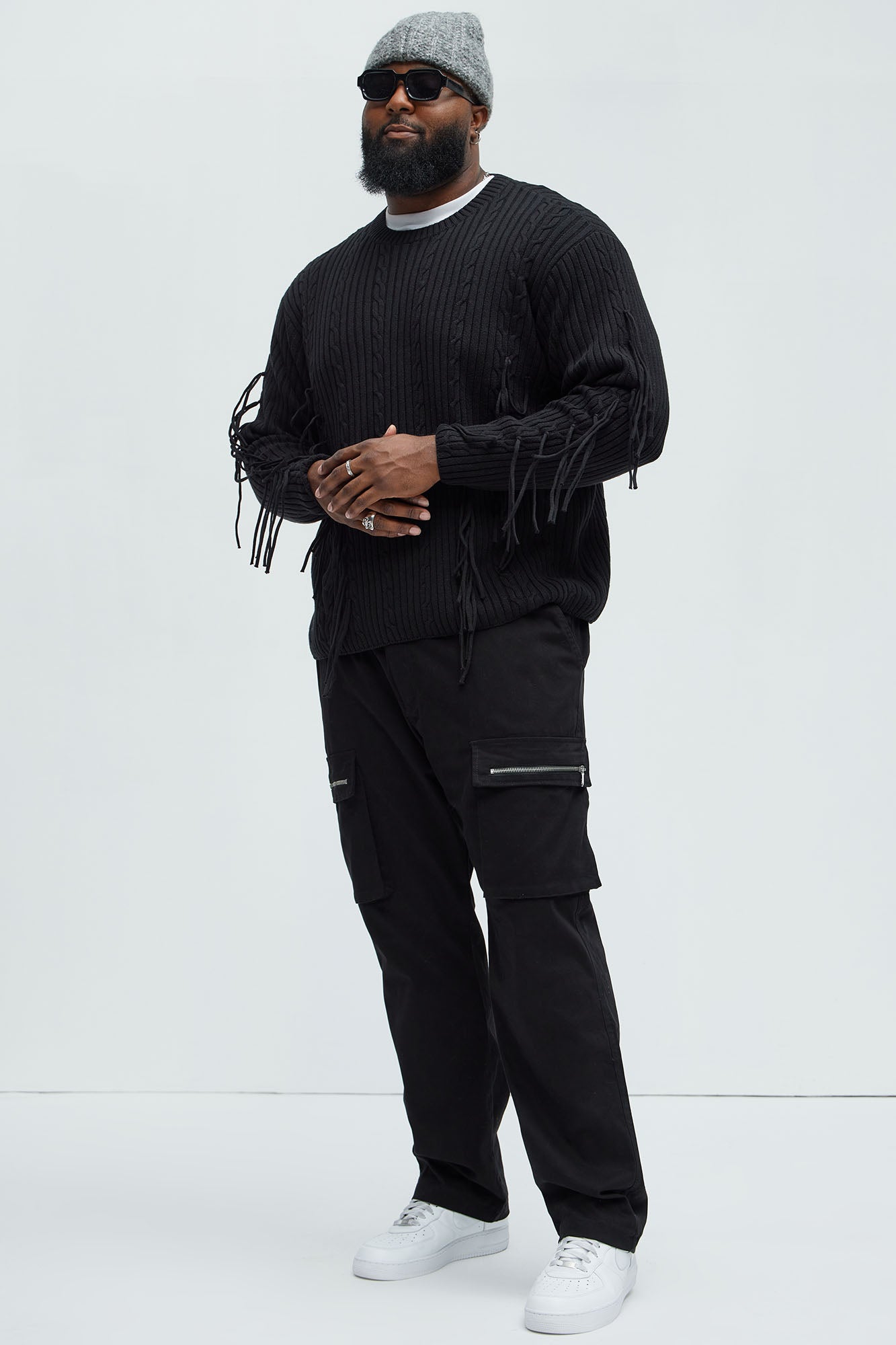 Walk it Slim Cargo Pants - Black - Image 8
