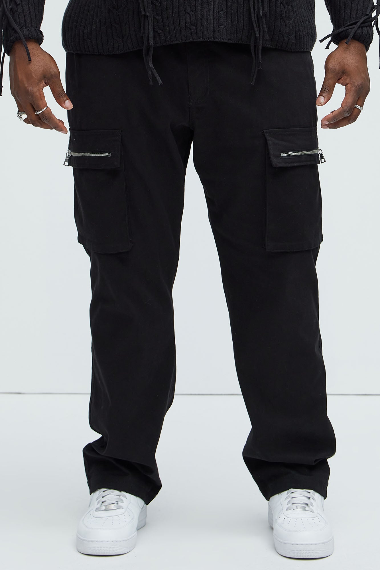 Walk it Slim Cargo Pants - Black - Image 9