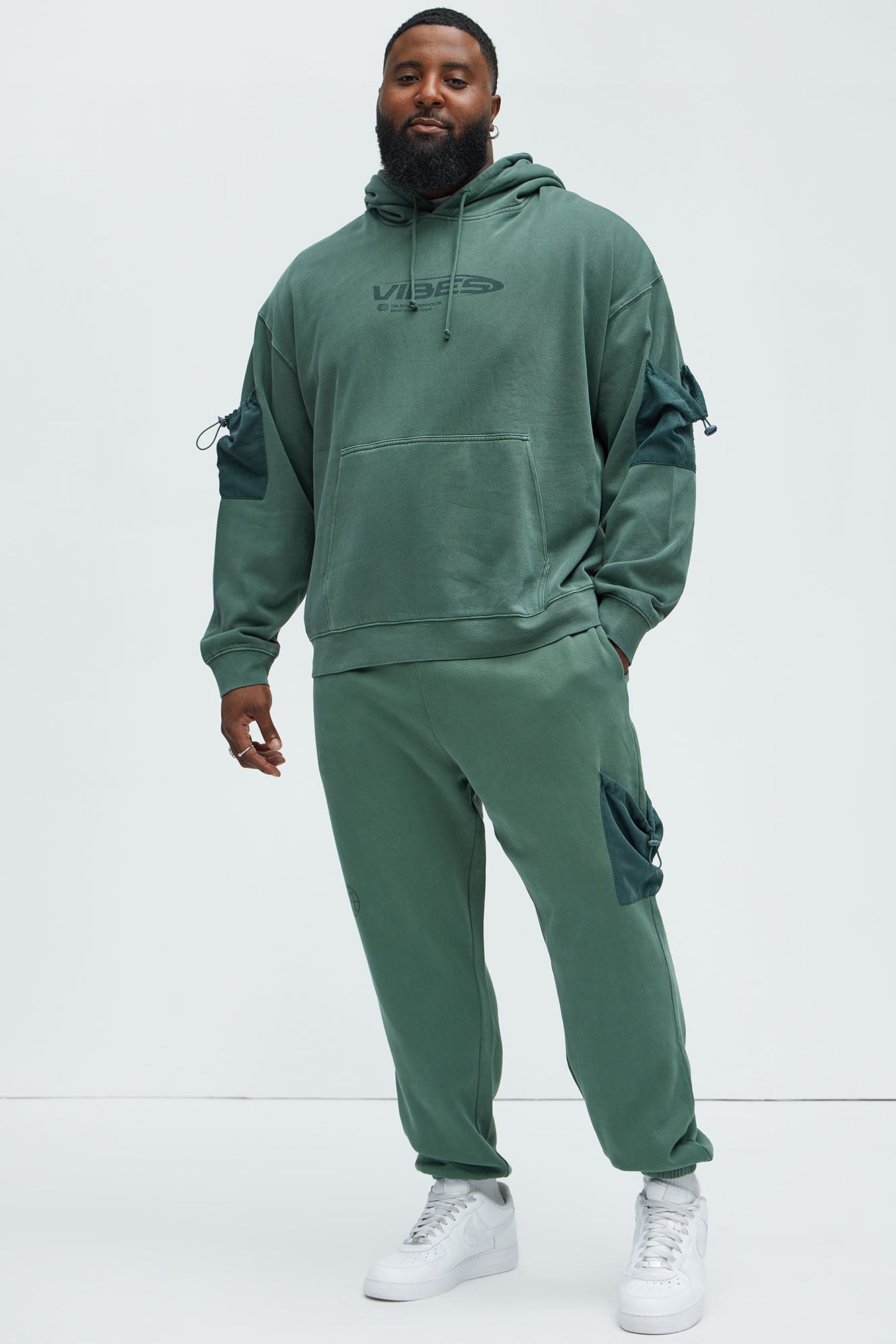 Check The Vibes Jogger - Olive - Image 6