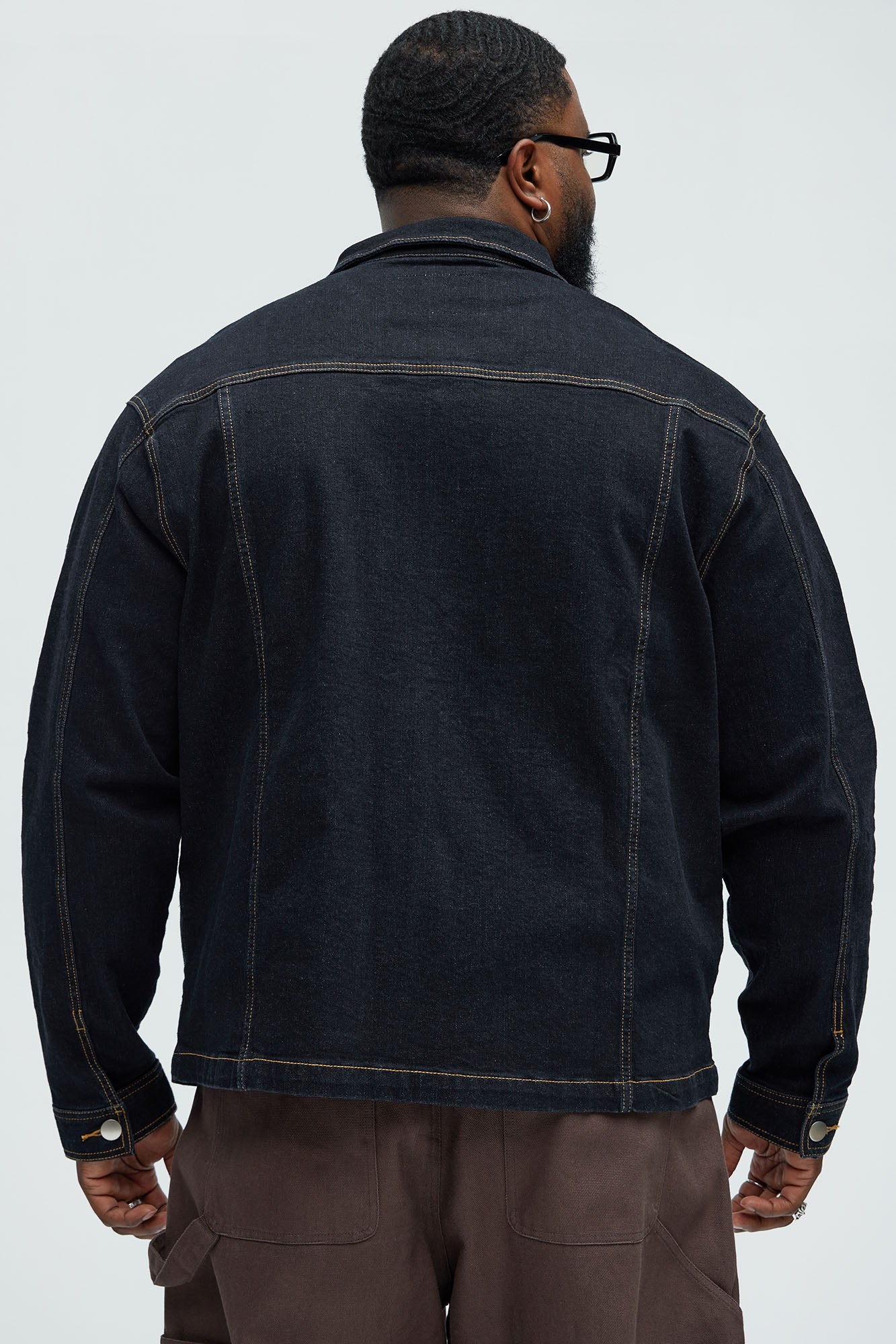 Carl Button Up Jacket - Indigo - Image 7