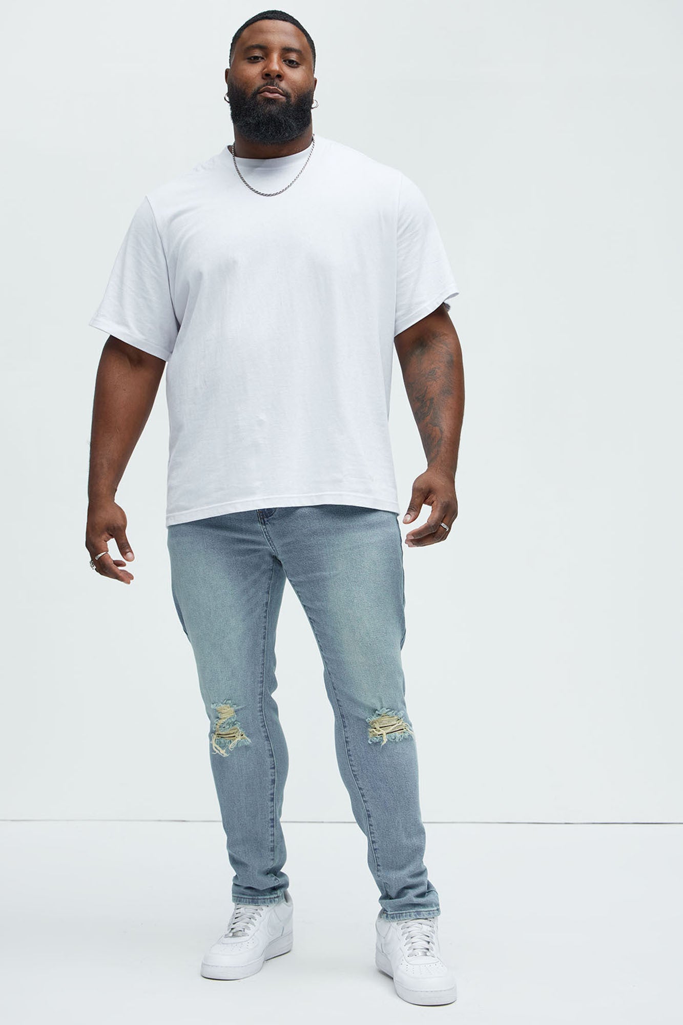 Cornell Distressed Skinny Jeans - Vintage Wash - Image 7