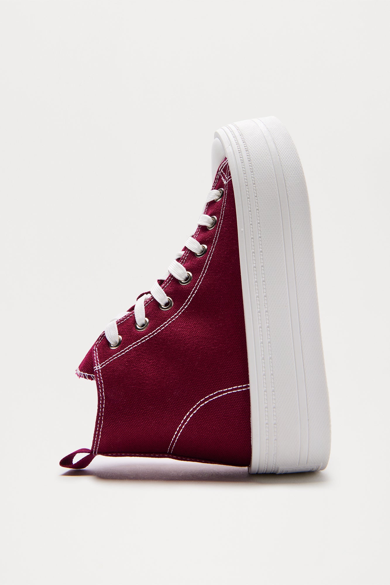 Joss Platform Sneakers - Wine - Image 5