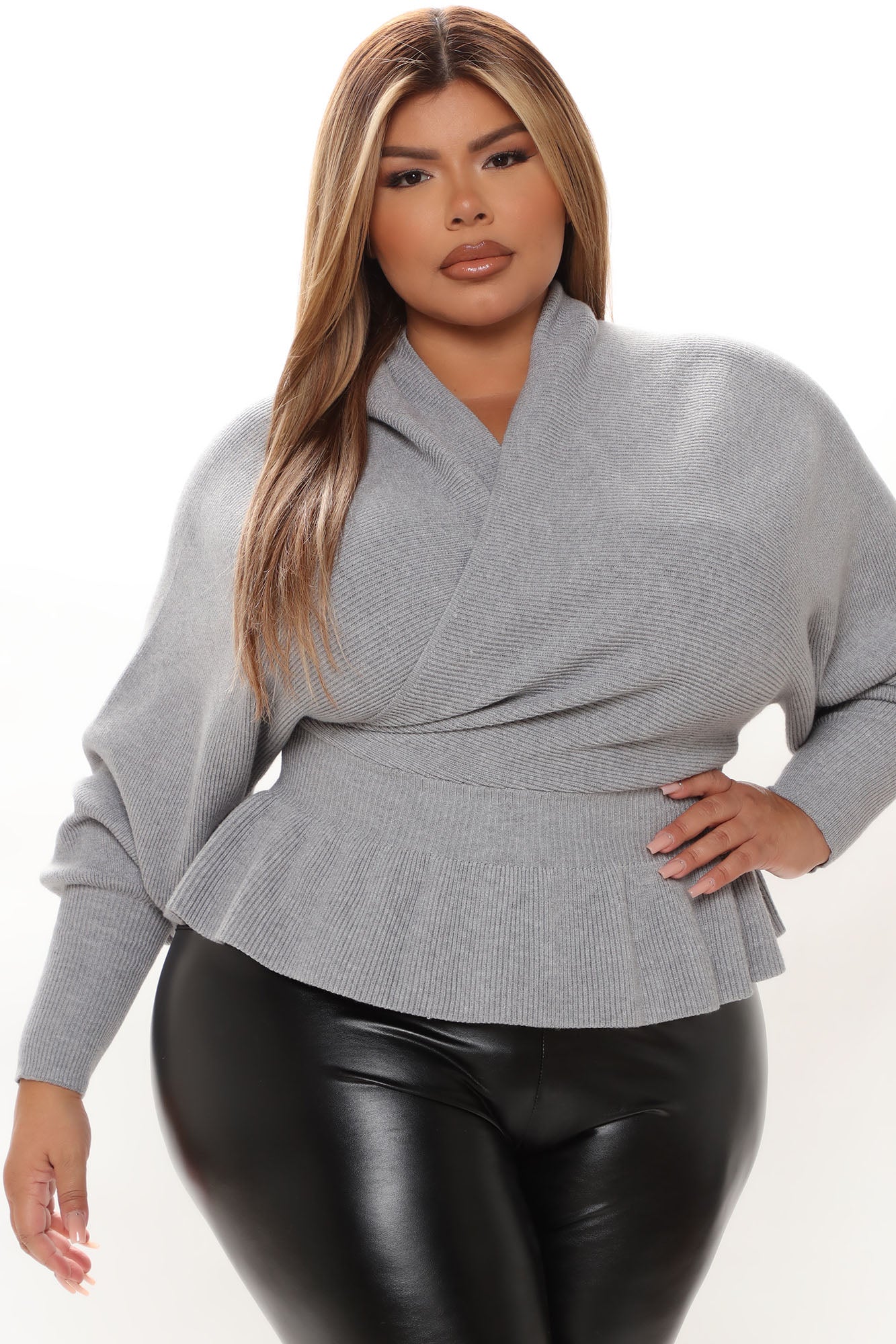 Can't Get Enough Of You Sweater - Grey - Image 6