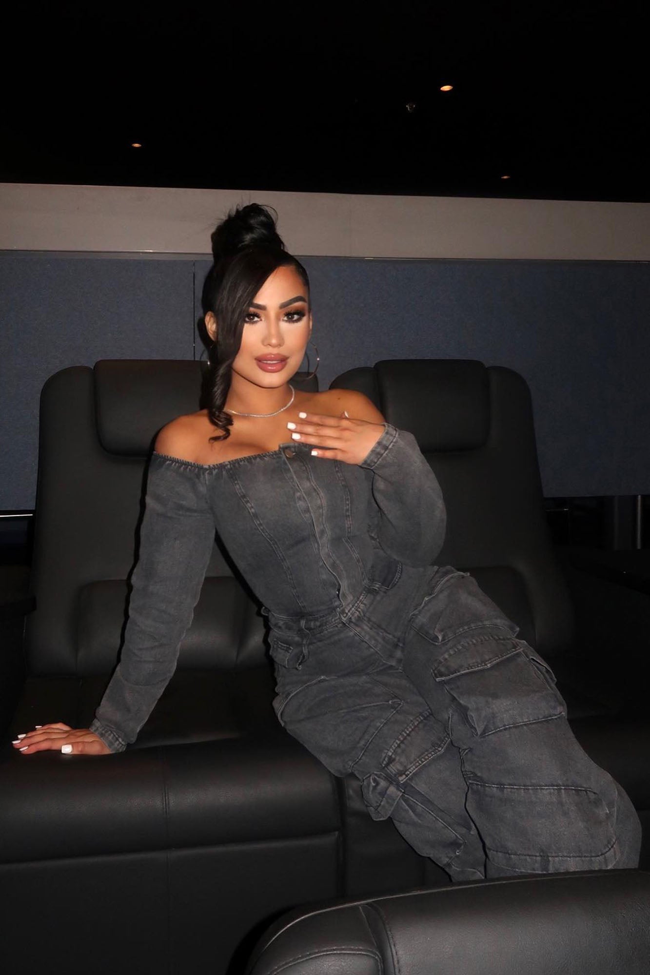 Feels Like This Denim Jumpsuit  - Black Wash - Image 4