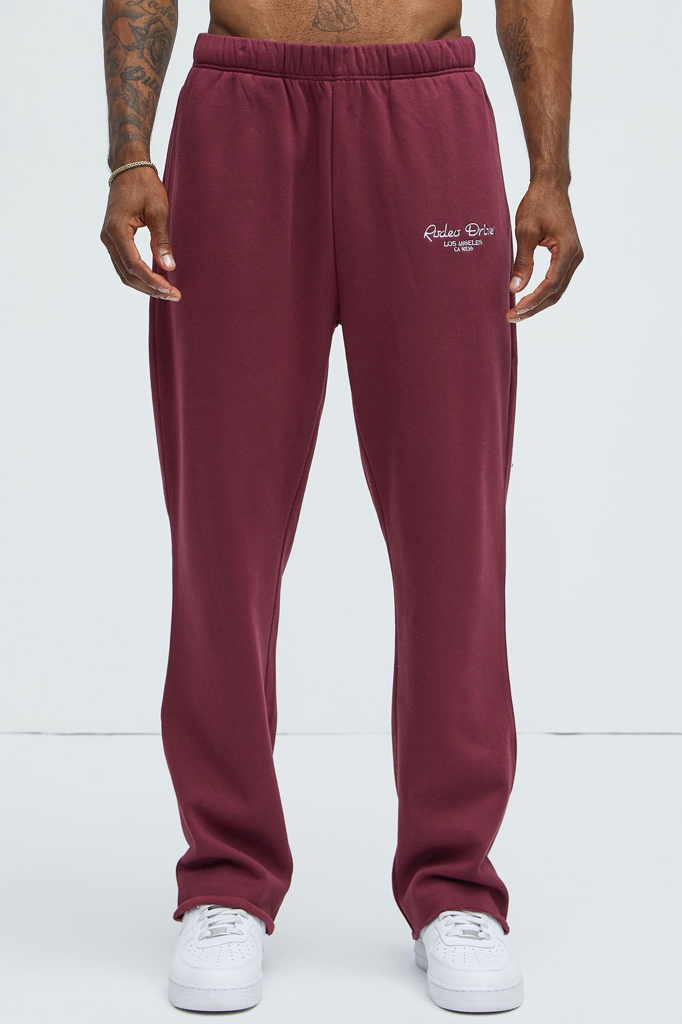 Rodeo Drive LA Sweatpants - Burgundy - Image 3