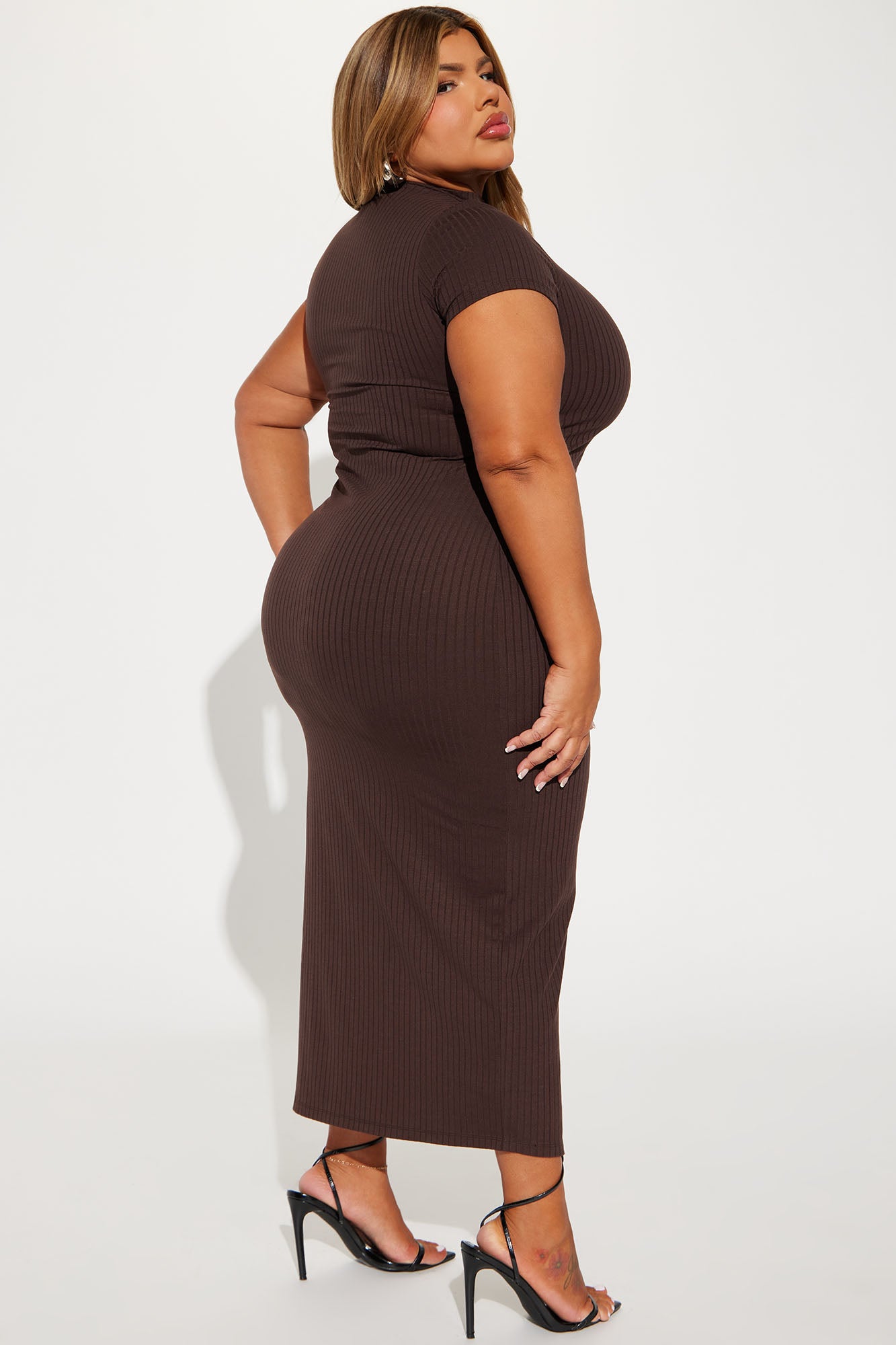 Lacey Maxi Dress - Chocolate - Image 7